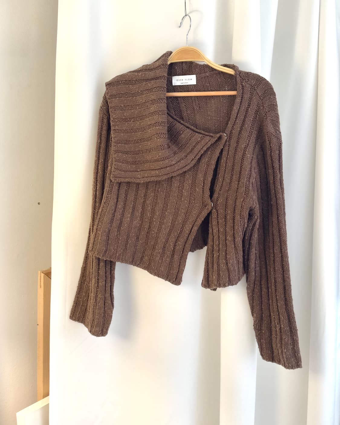 [OVER FLOW] asymmetry knit cardigan 상품이미지1