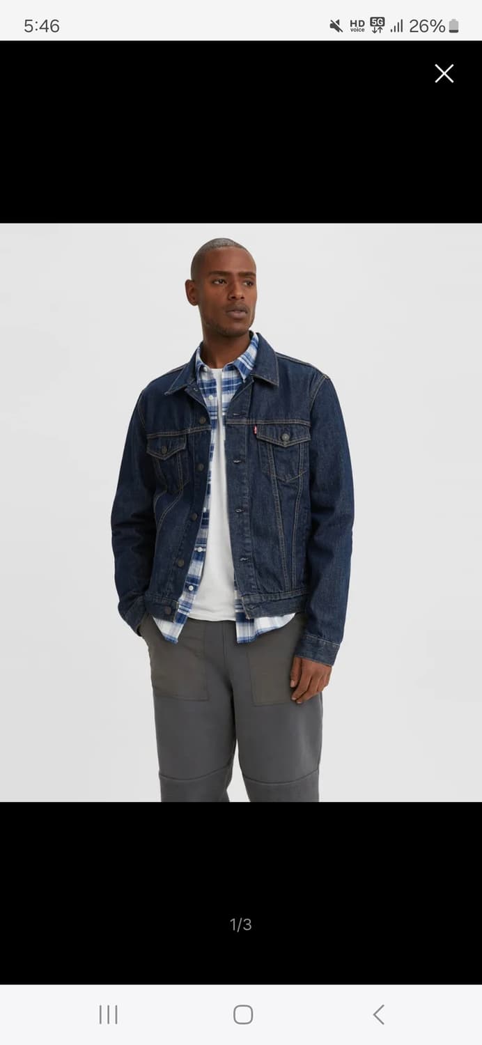 리바이스 데님자켓 타입 3 m(95) 상품이미지1