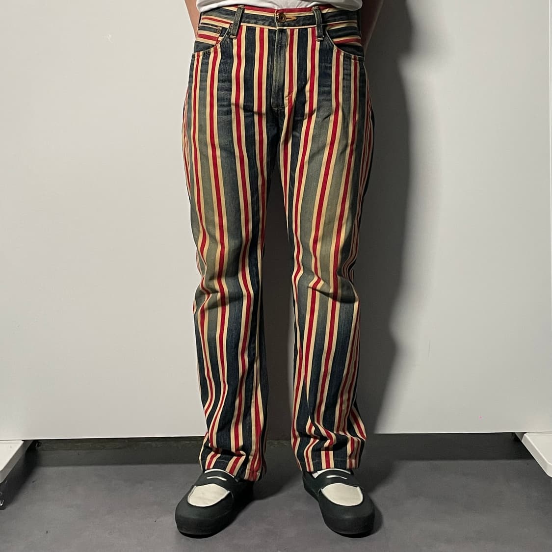 에드윈 505ss4 멀티 스트라이프 부츠컷 데님팬츠 (onp.03)   상품이미지2