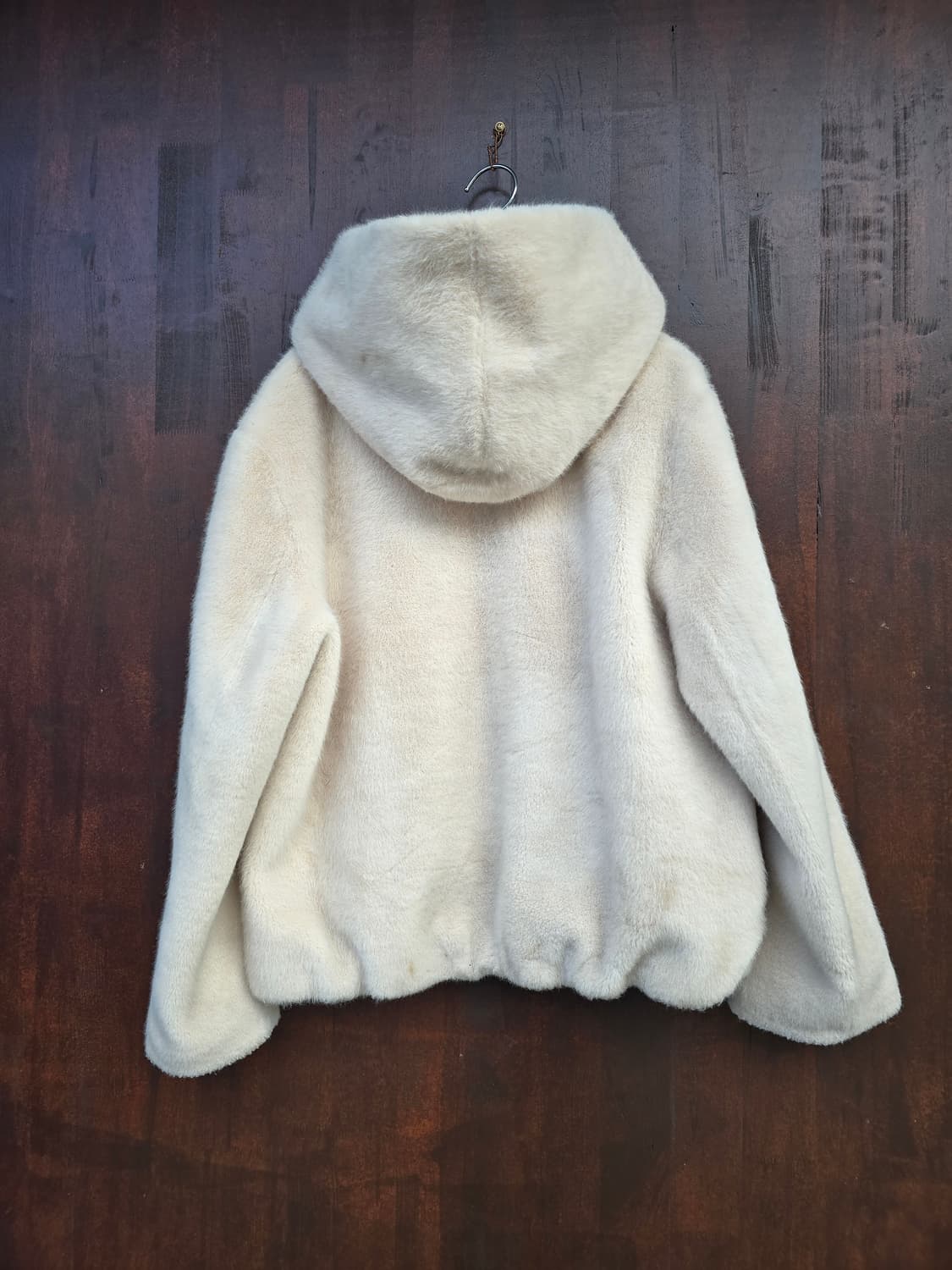 Labella 퍼 후드 자켓 아이보리 M 상품이미지2