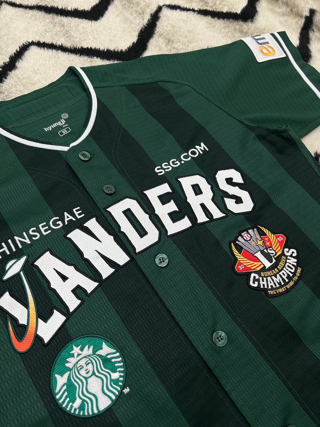 [M]SSG 랜더스 x스타벅스 반팔유니폼/논마킹 상품이미지1