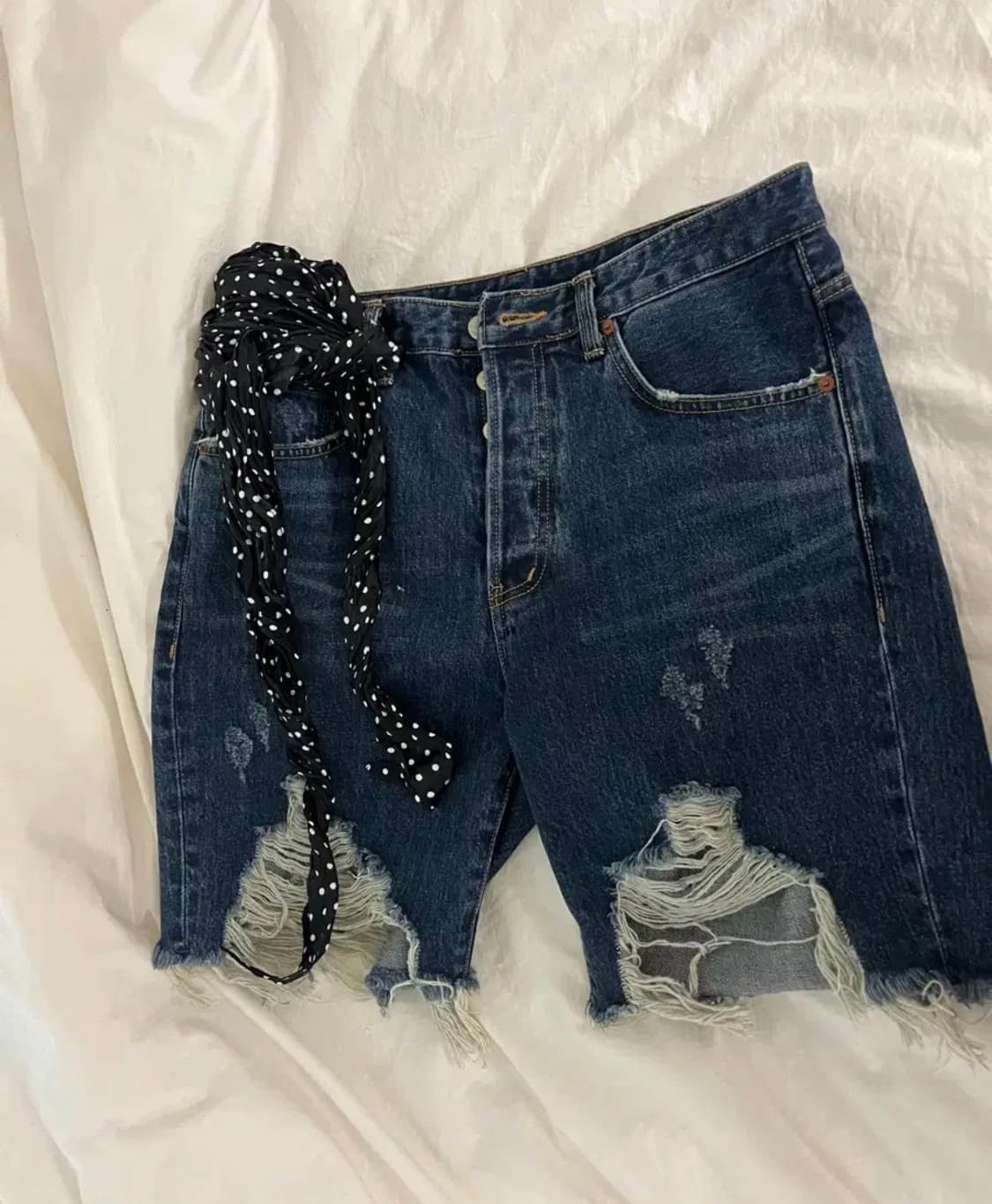 부루하하 디스트로이드 숏팬츠 상품이미지1