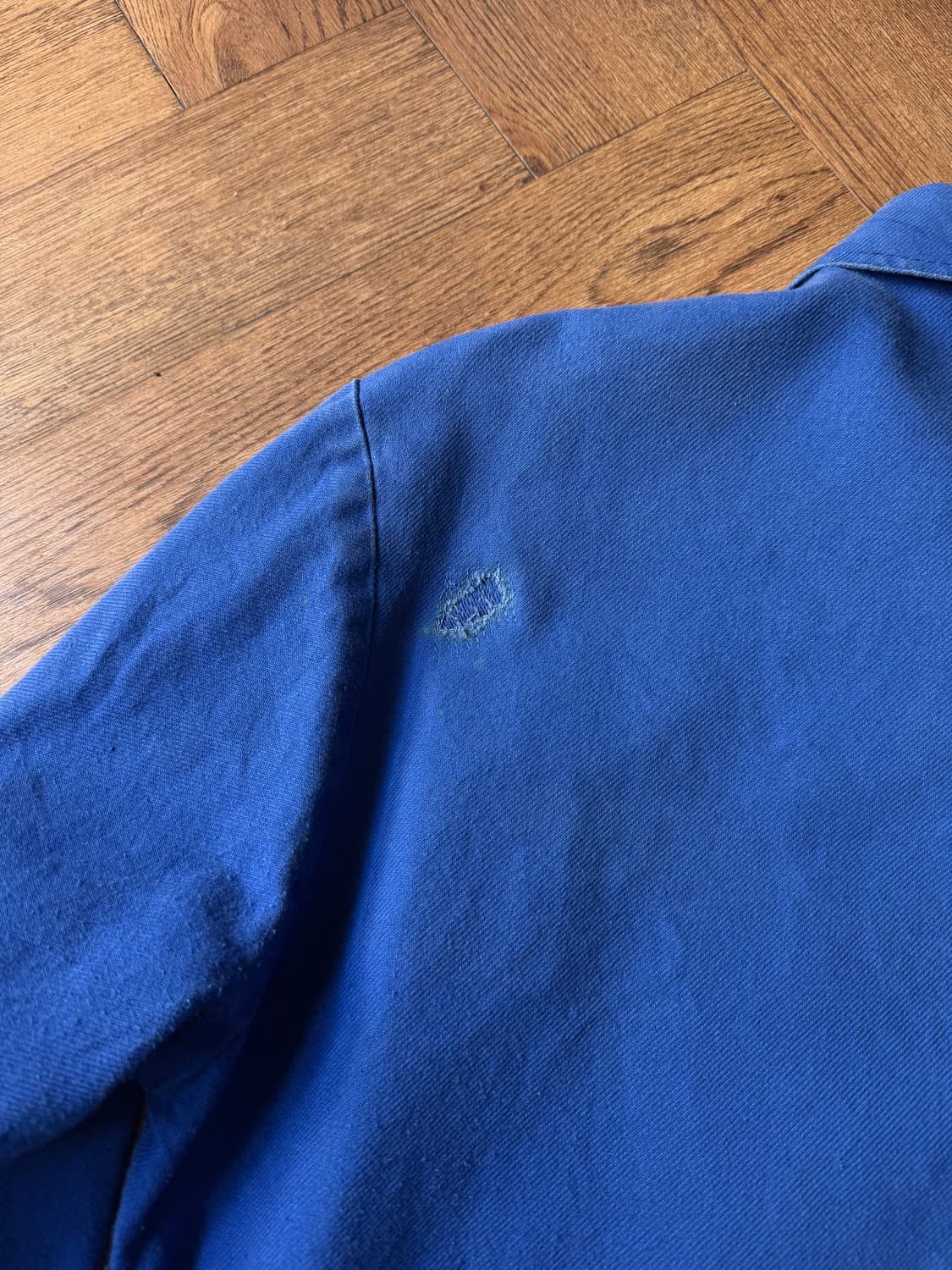 [L]90's 빈티지 잉크블루 데미지 프렌치 워크자켓 상품이미지6