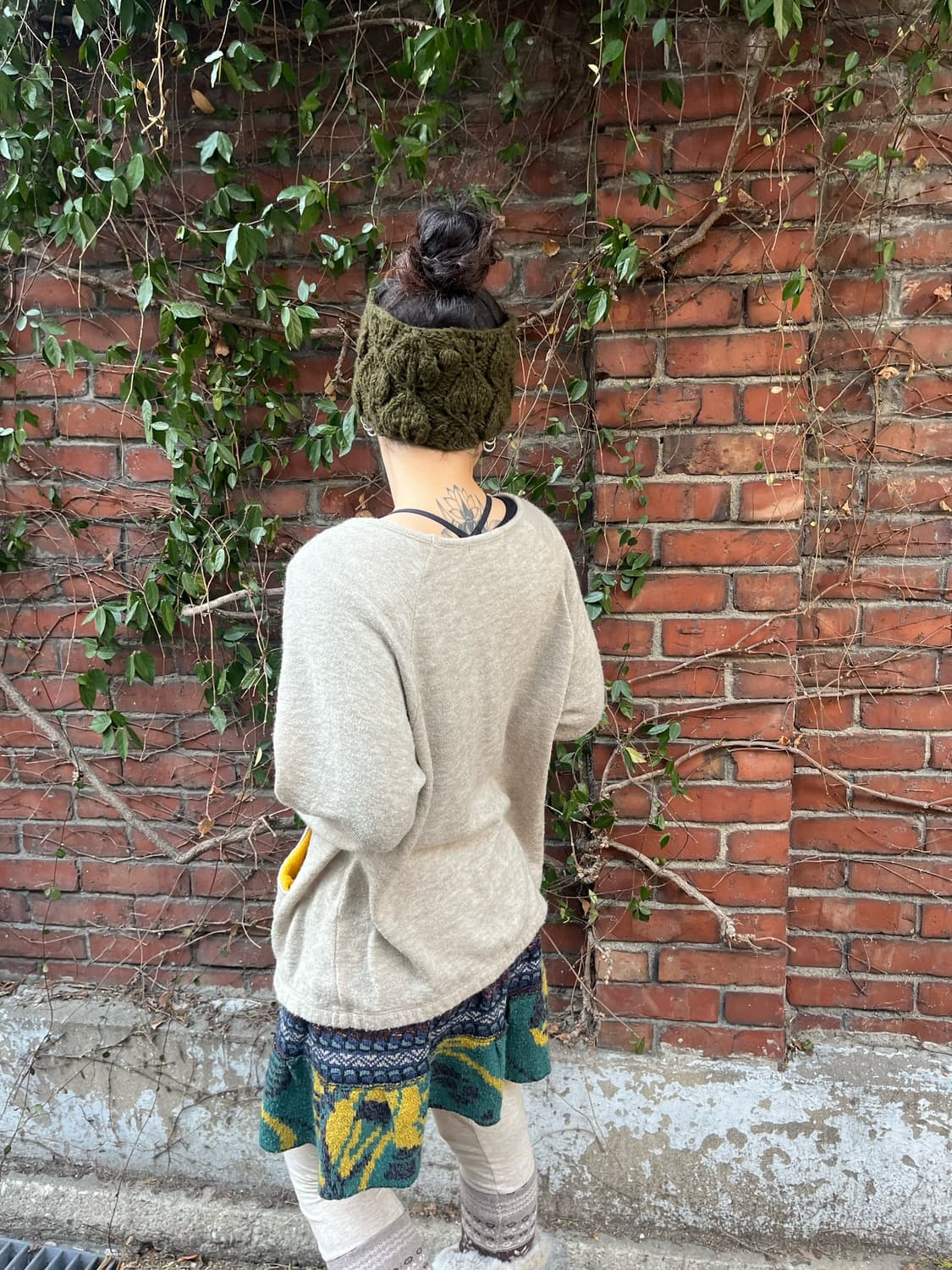 오트밀 데일리 니트 상품이미지4