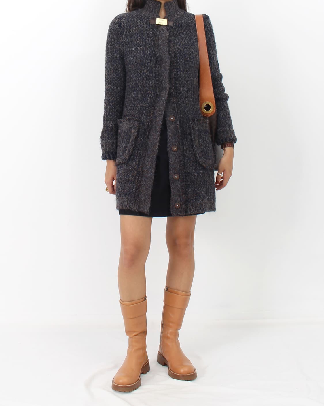 토리버치 Tory burch 빈티지 알파카 울 니트 가디건 상품이미지2