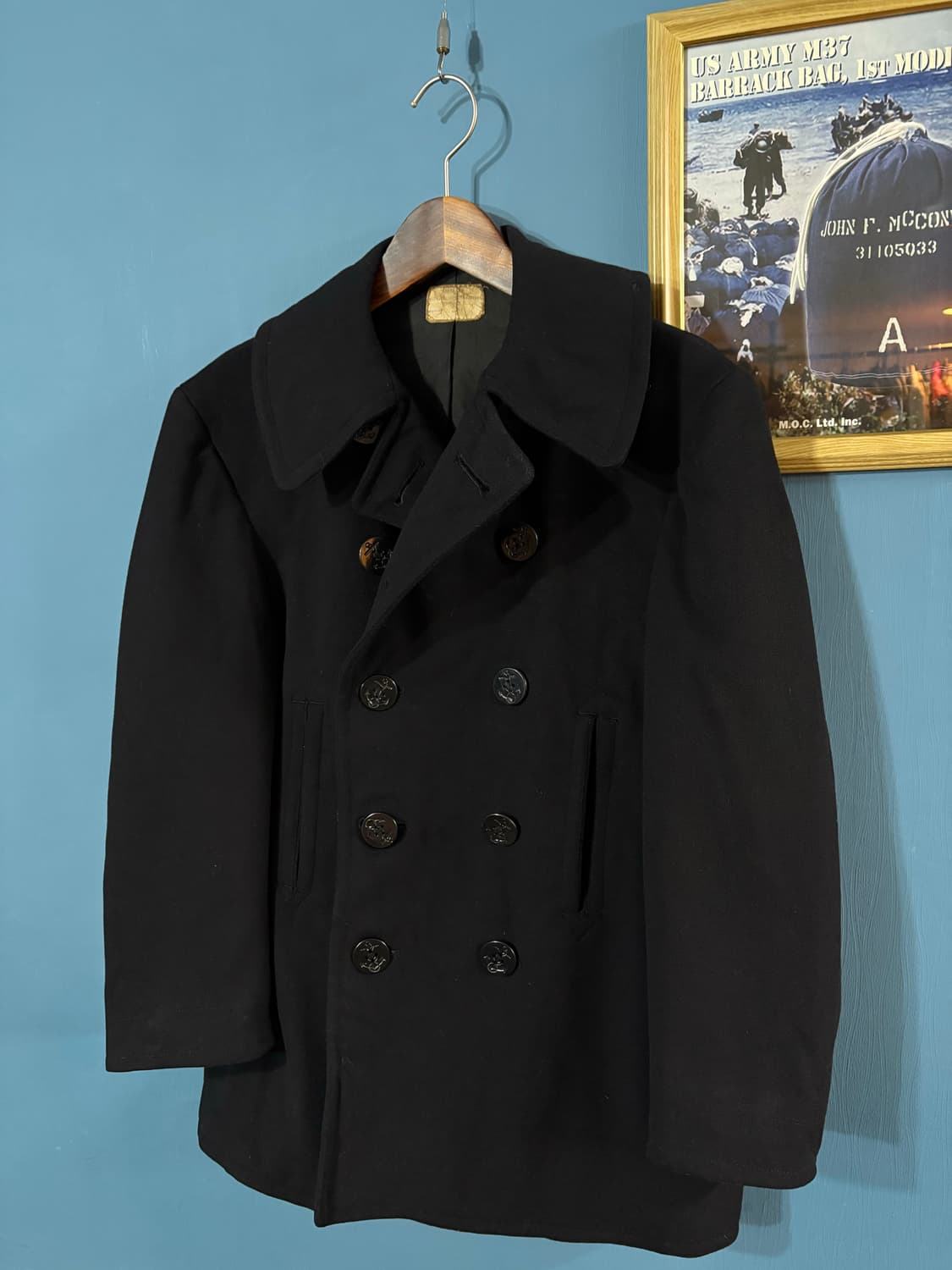 Rare!!! 40's USN 10 Button Pea coat. 상품이미지2