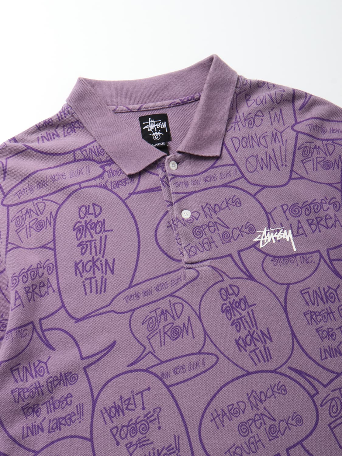 스투시 STUSSY Speach Bubble Polo Shirt 상품이미지3