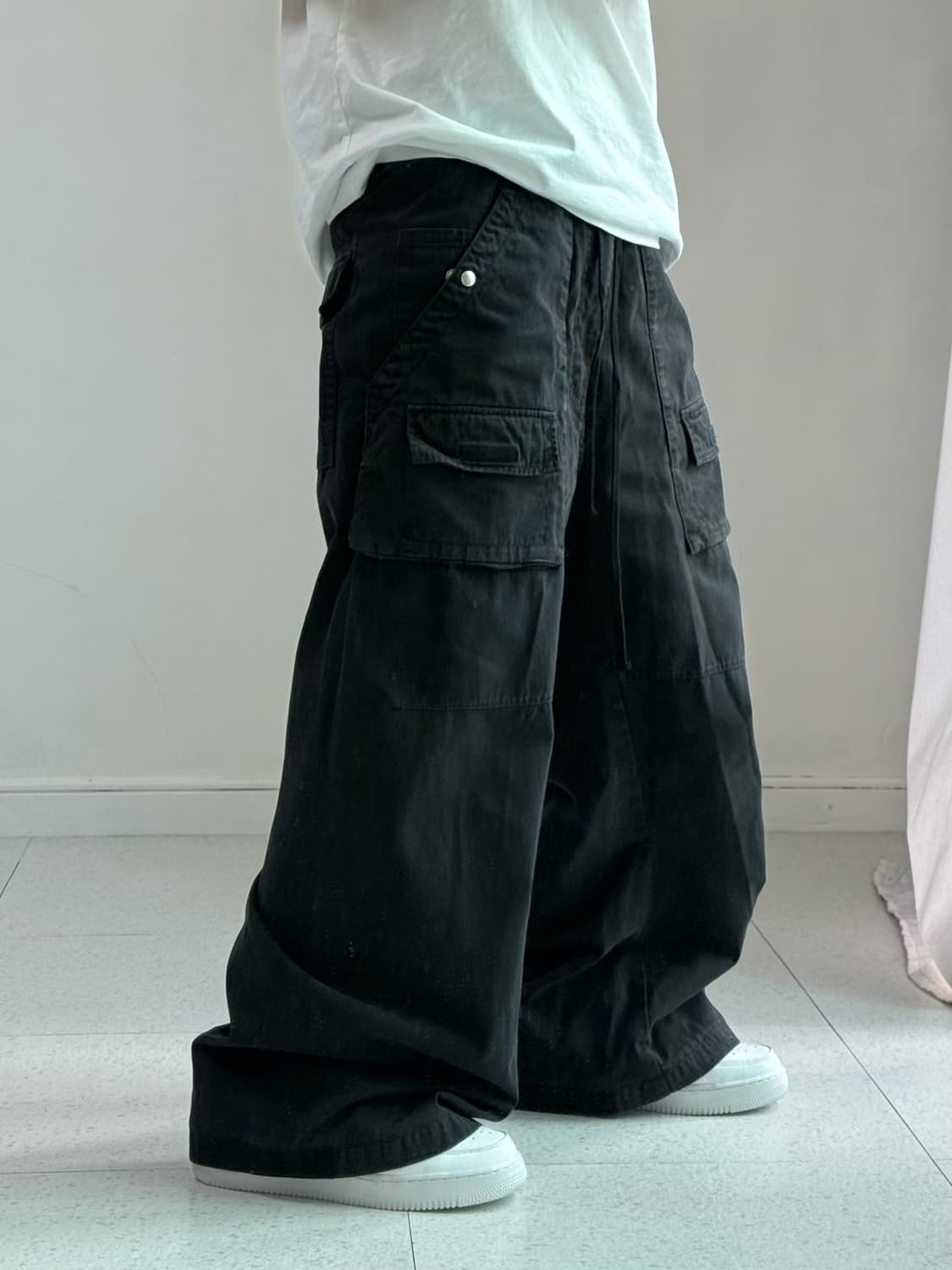 폴리 테루 프론트 카고팬츠 상품이미지2