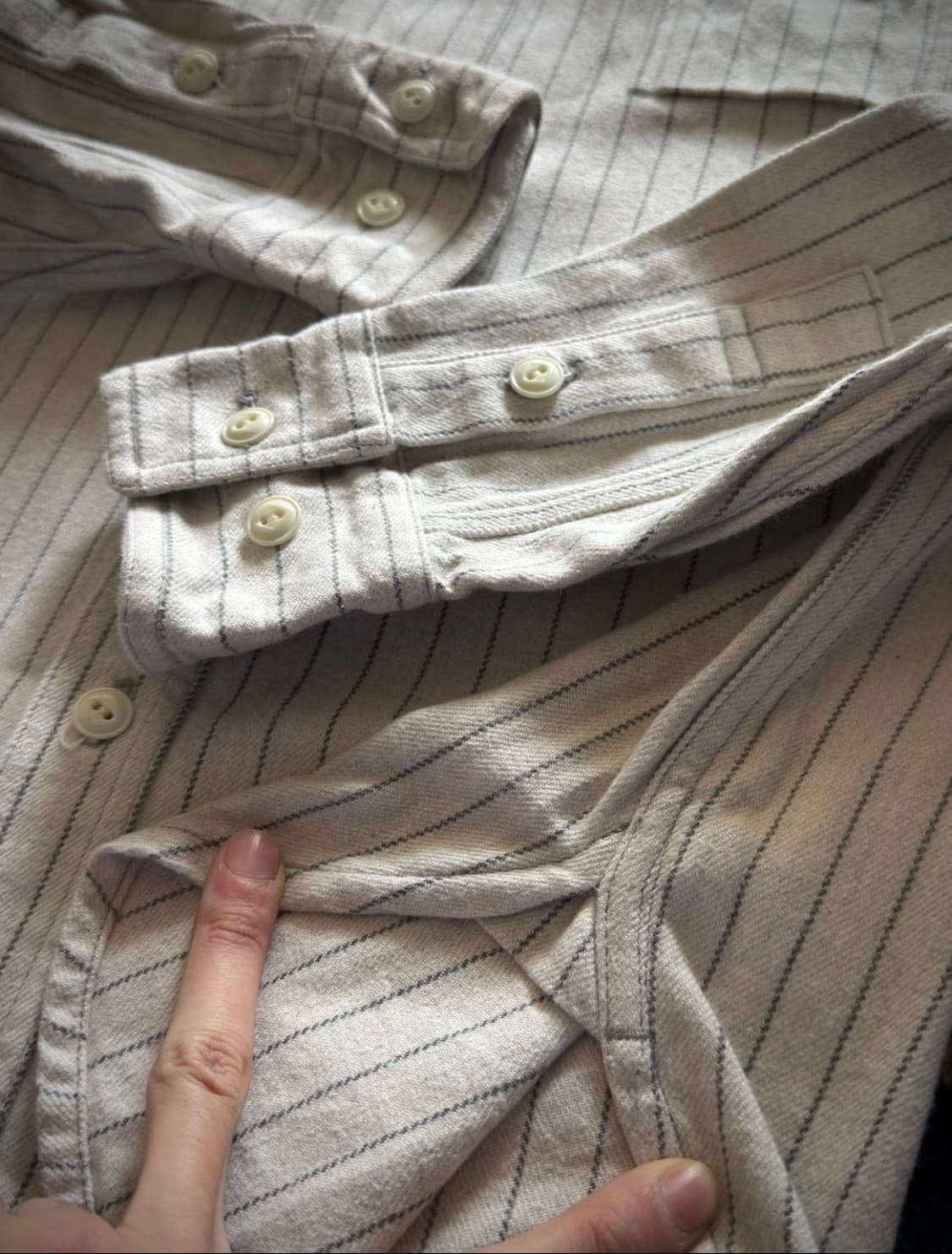 1940s Cushman Hickory Stripe work Shirt 상품이미지7