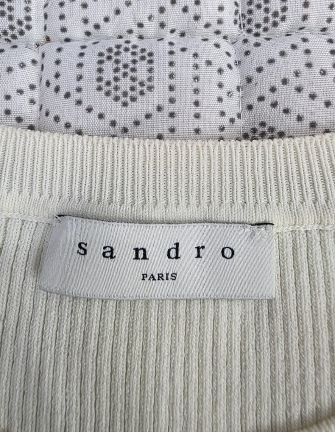 Sandro 산드로 크림 니트 블라우스 ~55 상품이미지7