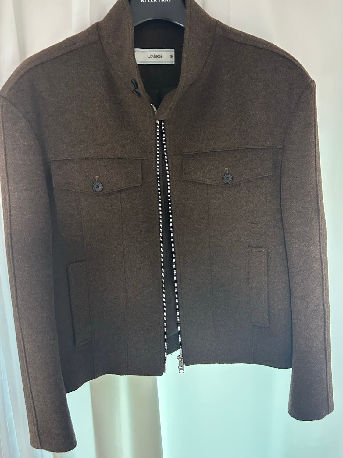 웨이비니스 24fw 스퀘어 해링턴 자켓 - 1 size 상품이미지2