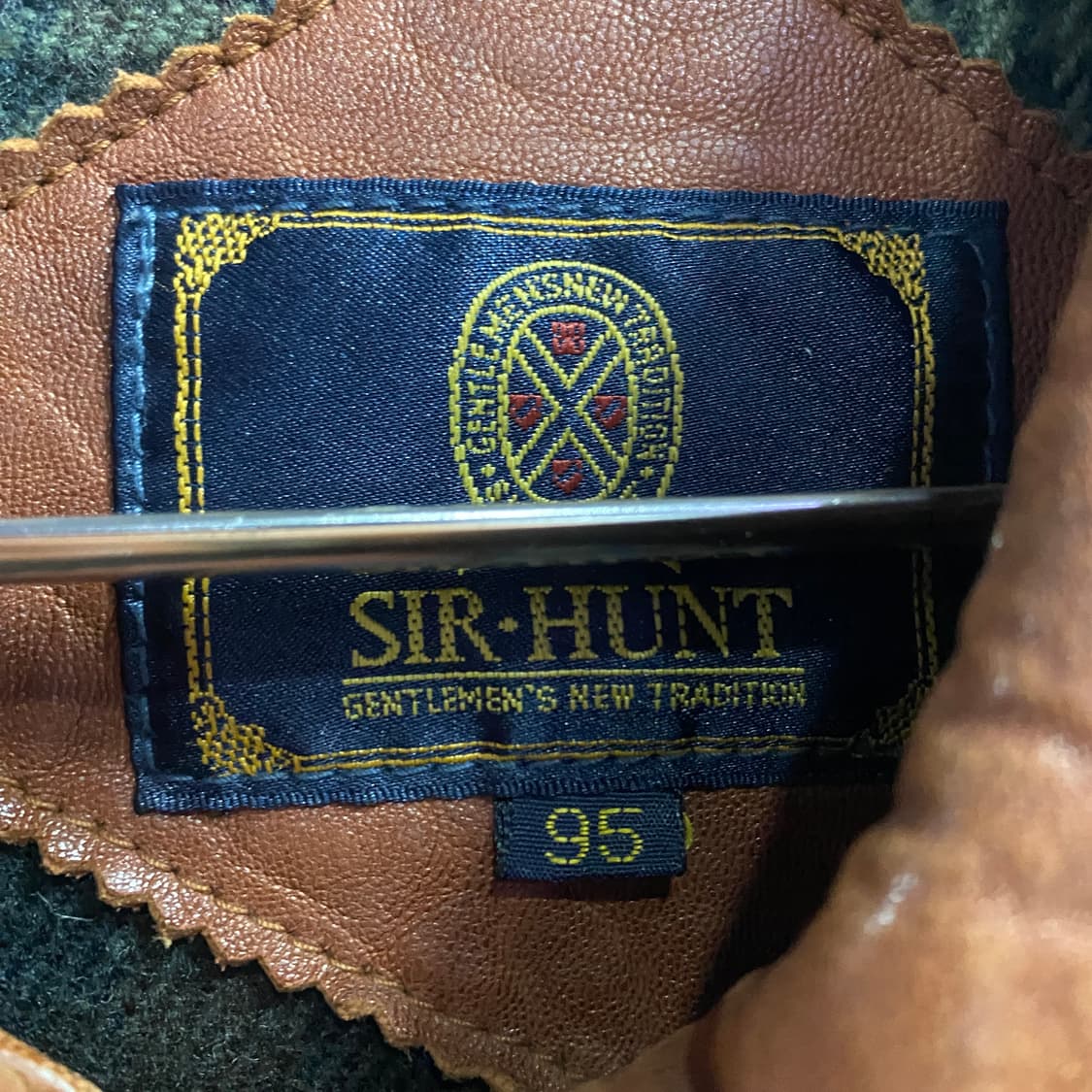 빈티지 브라운 램스킨 레더 봄버 자켓 B3638 상품이미지3