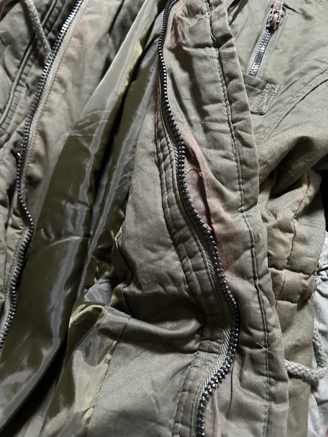 *Archive* 2000s taboo 보노넥 버튼 카키 야상 자켓  상품이미지8