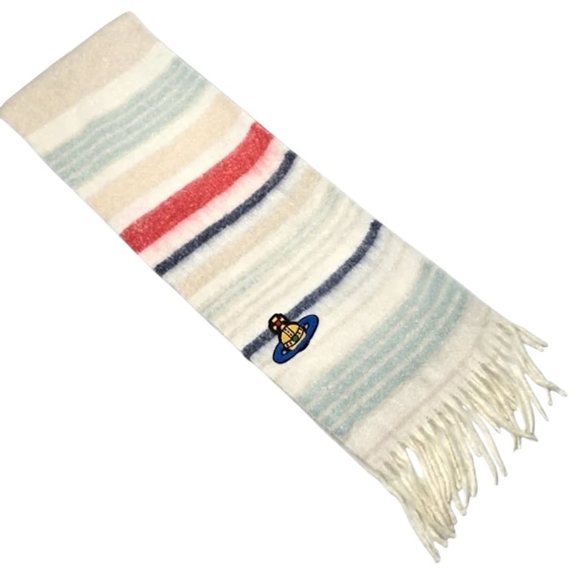 (OS)비비안웨스트우드 청키 스트라이프 머플러 상품이미지1