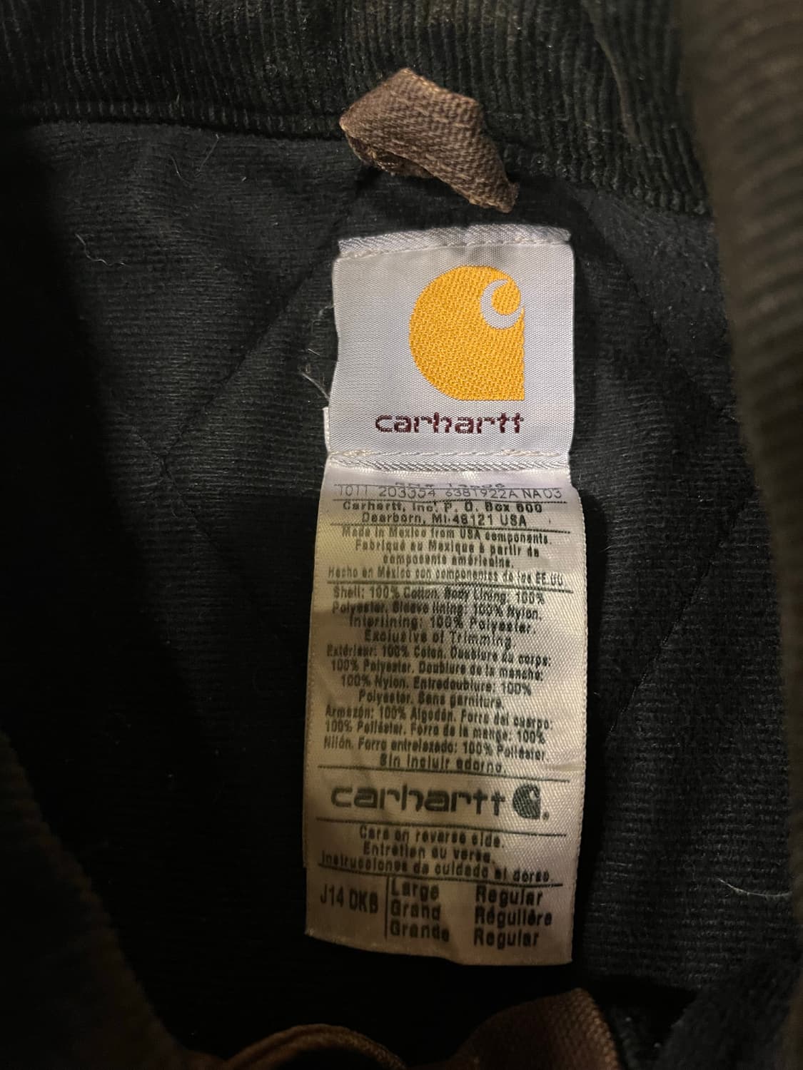 칼하트 산타페 워크자켓 j14dkb 상품이미지2