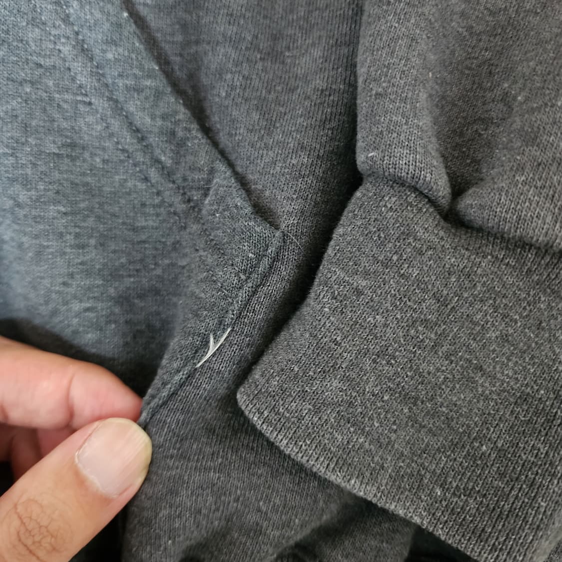 [XL] 90s 빈티지 러셀 애슬레틱 후드집업 다크그레이 상품이미지2