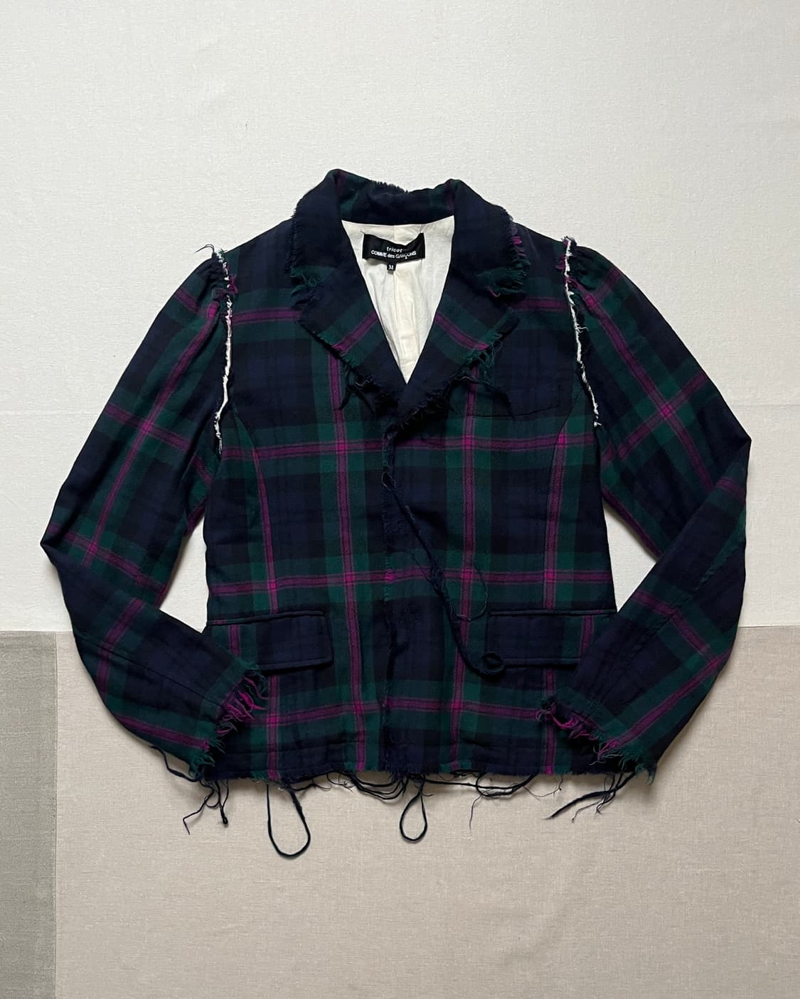 꼼데가르송 체크 컷아웃 자켓 Comme des garcons 상품이미지1