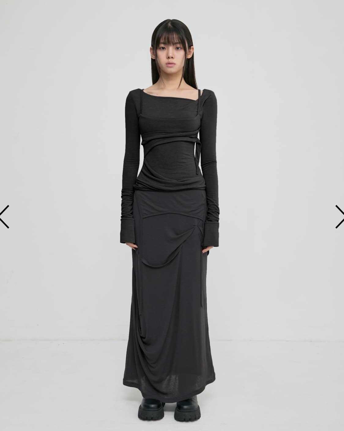 Flareup Layered Bustier Long Sleeve 상품이미지3