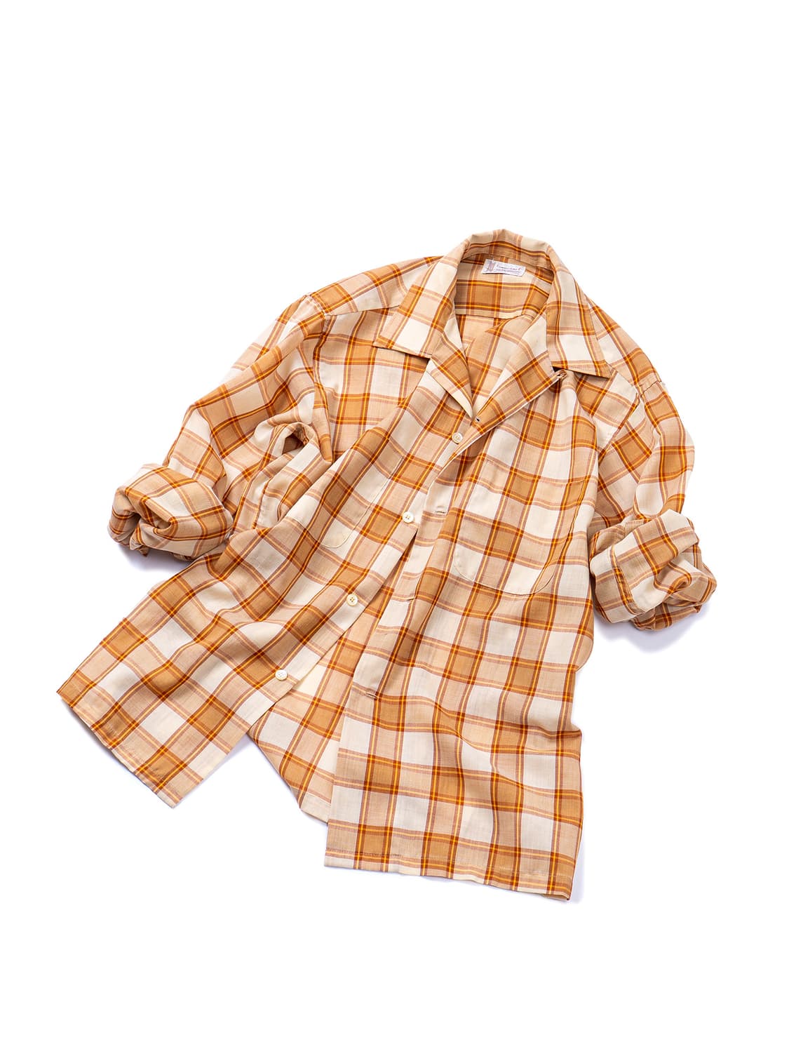 60s Towncraft Loop Collar Check Shirt 상품이미지3