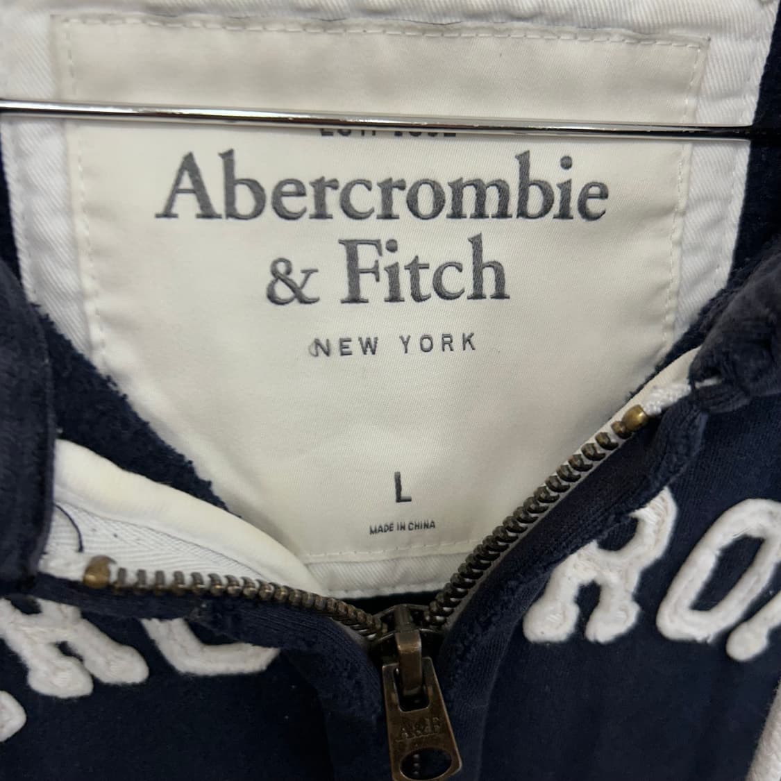 아베크롬비 앤 피치 머슬핏 헤비코튼 후드집업 상품이미지3