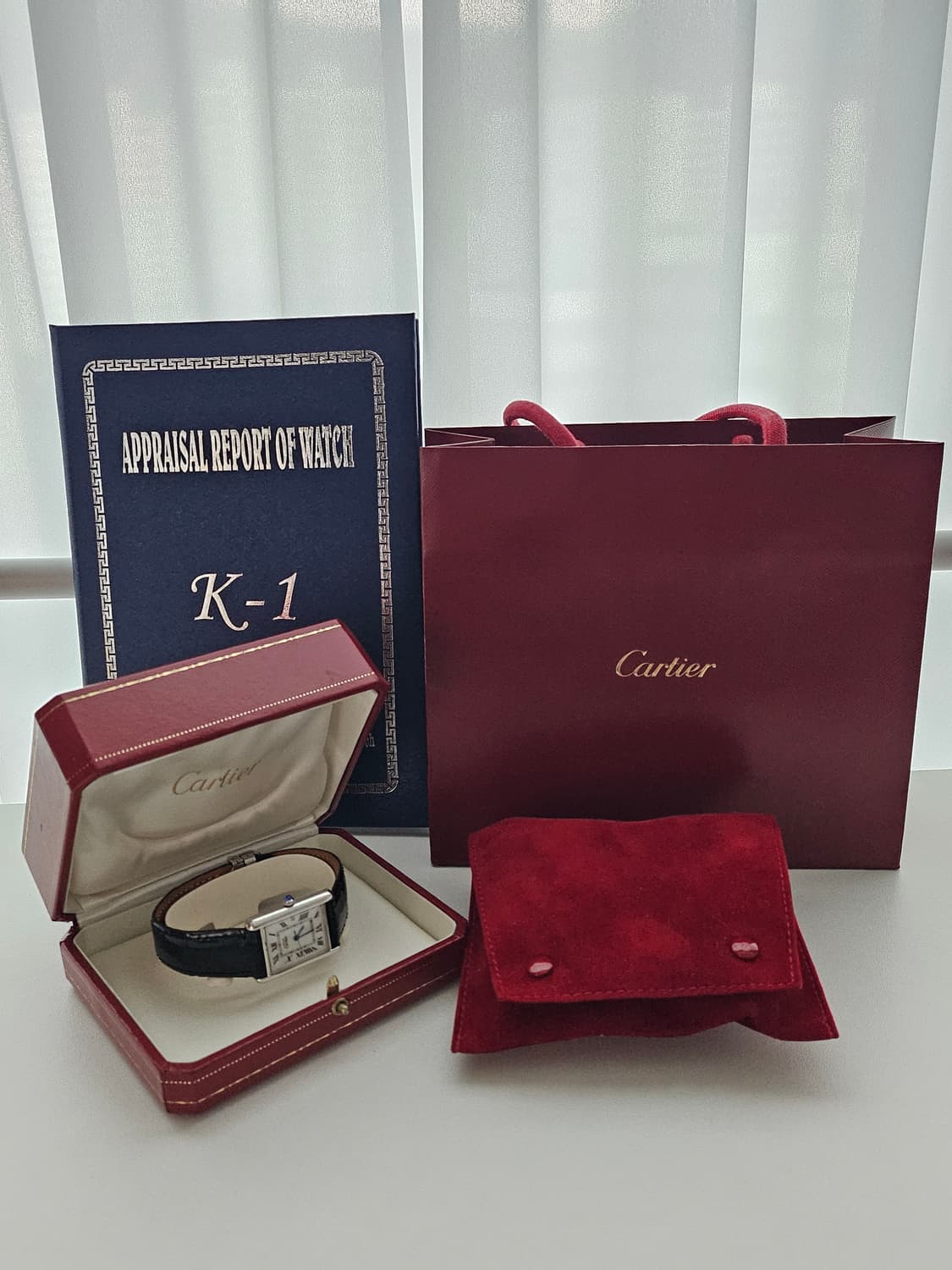 까르띠에 탱크머스트 빈티지 쿼츠 XL 화이트로만다이얼 상품이미지8