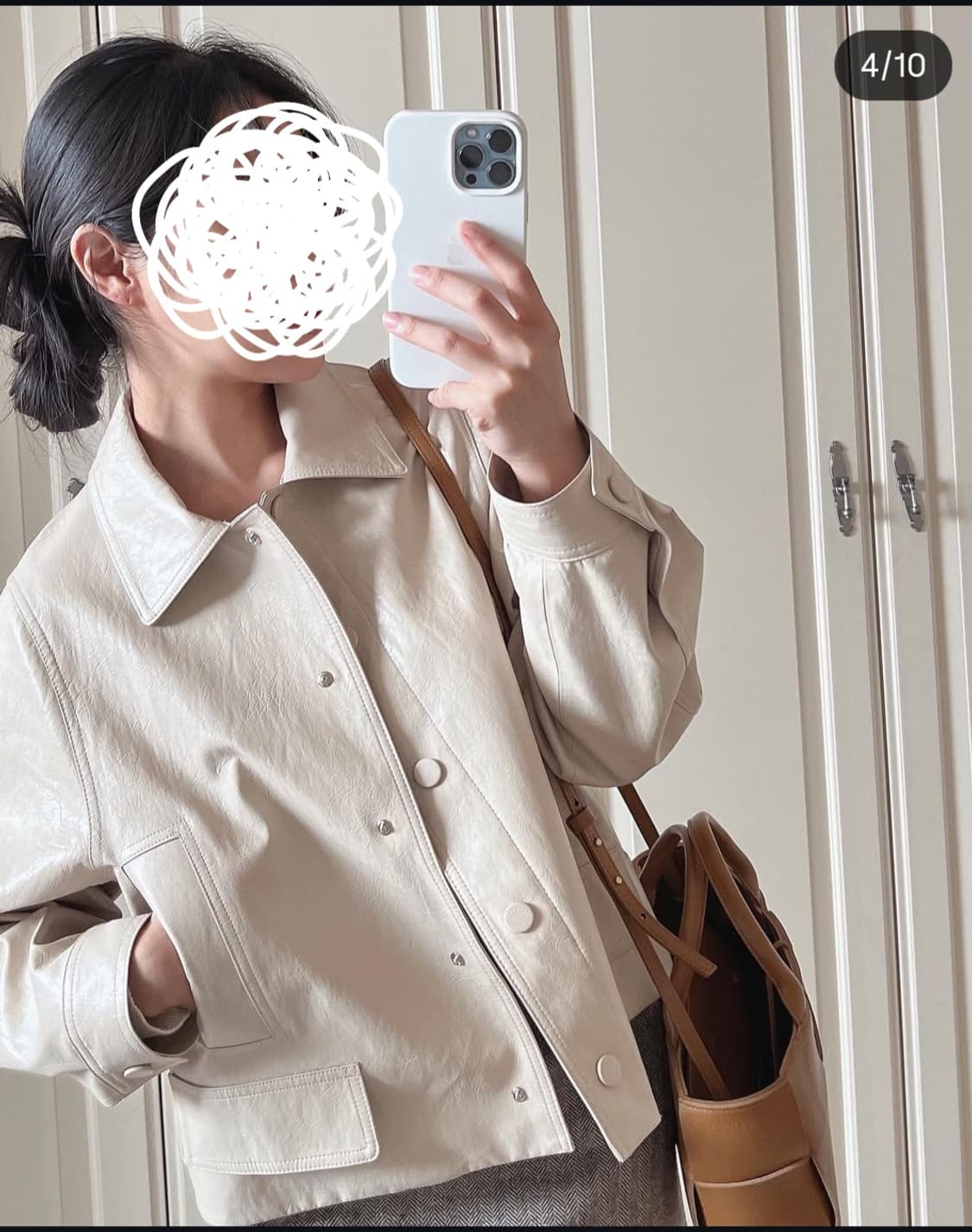 알리올리 레더 자켓 새상품 상품이미지2