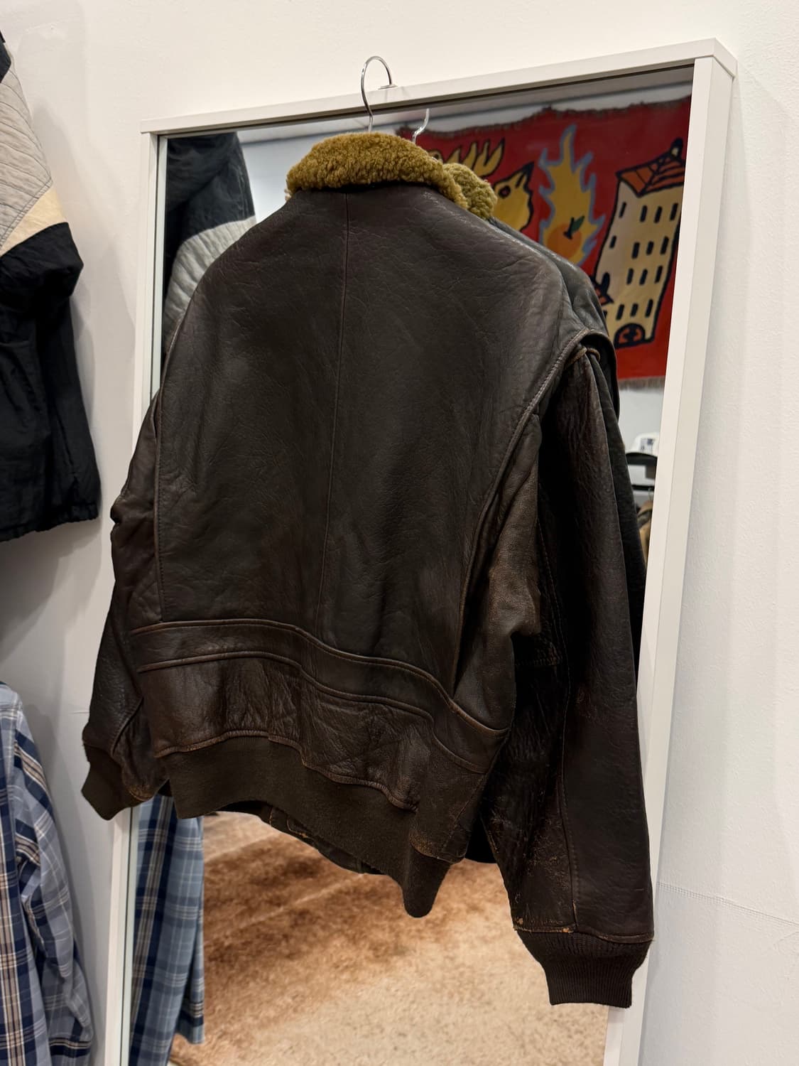 Avirex 아비렉스 미해군 G-1 레더 자켓 상품이미지6