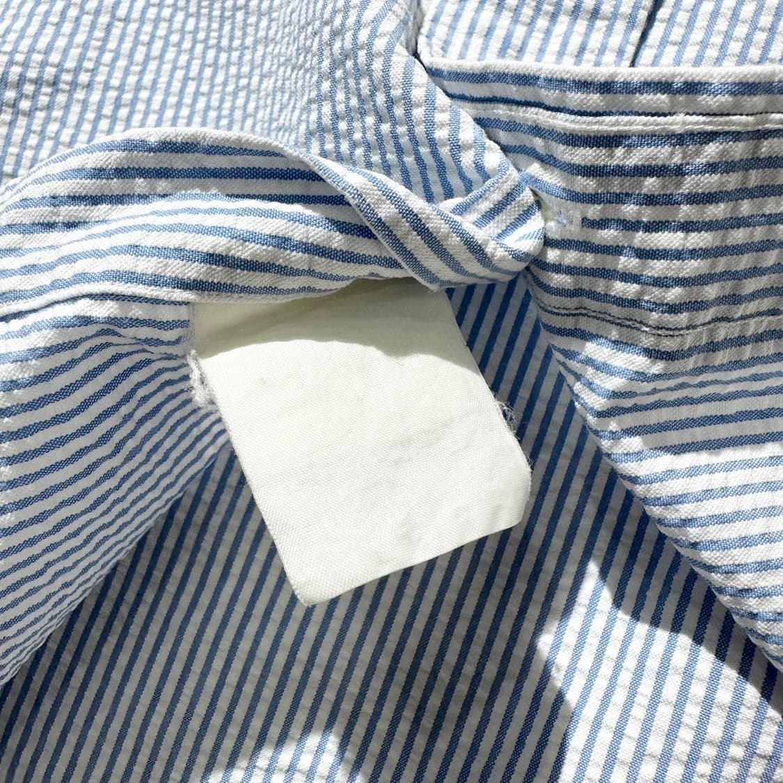 폴로 랄프로렌 시어서커 스트라이프 클래식핏 반팔 셔츠 상품이미지6