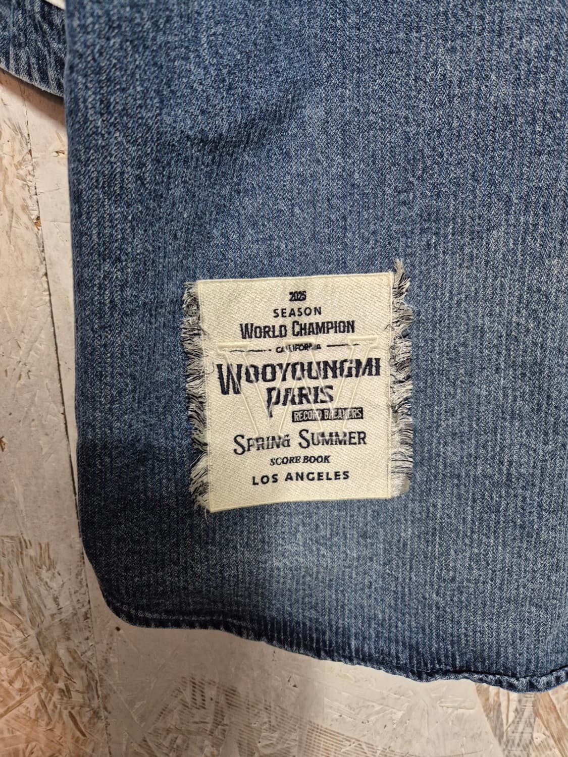 우영미 데님 반팔 야구 셔츠 상품이미지6