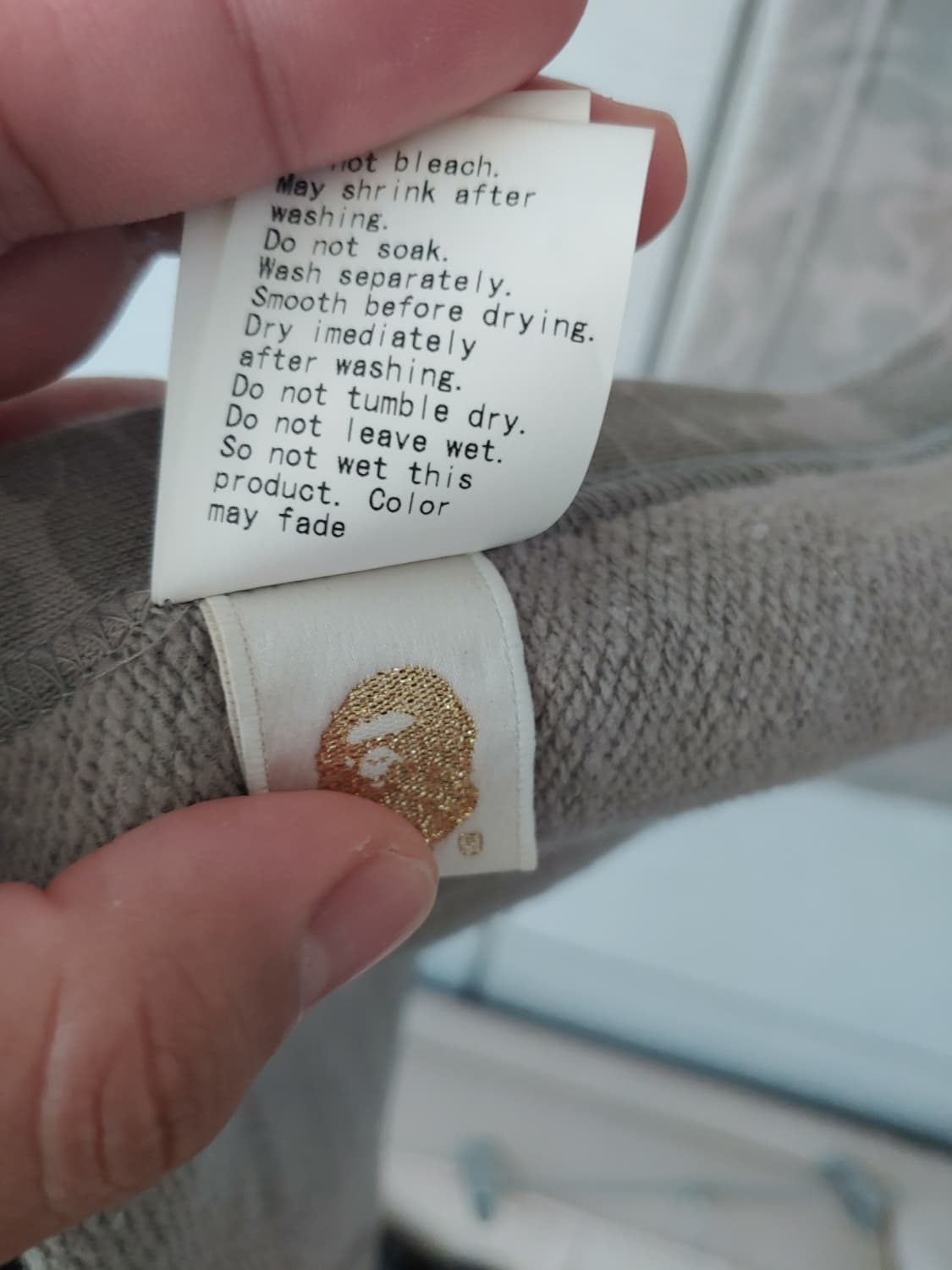 [OS] 베이프 APEE 그레이카모 컬리지 머플러 상품이미지6