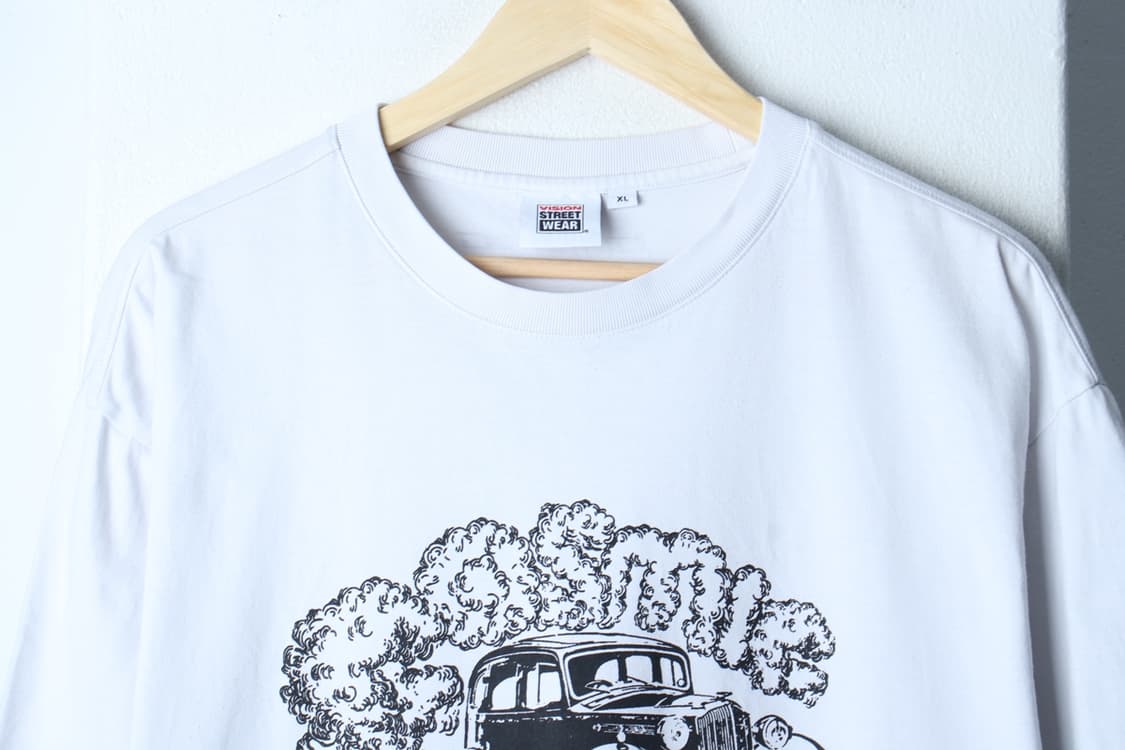 (XL-2XL) 비전스트릿웨어 반팔 티셔츠 그래픽 화이트-H32569 상품이미지3