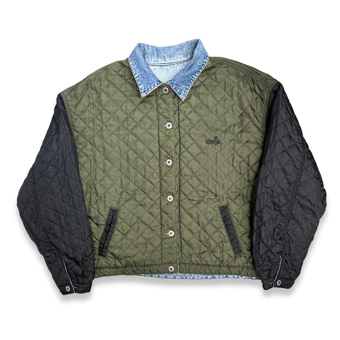 90s 리바이스 실버탭 리버시블 데님 퀼팅 자켓 L 상품이미지3