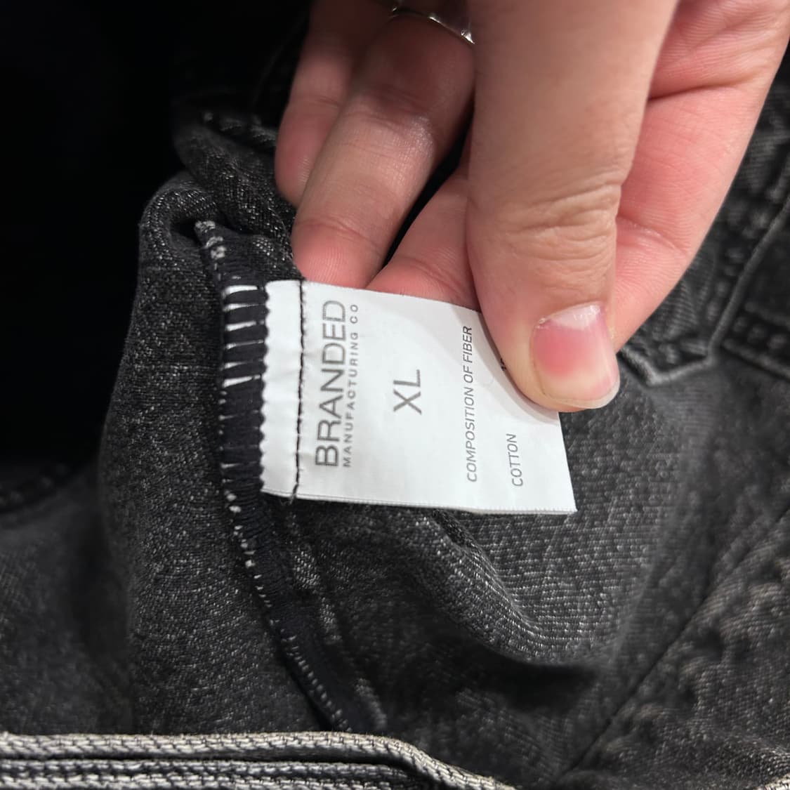 2001 브랜디드 슬로우워커 흑청 데님자켓 상품이미지4