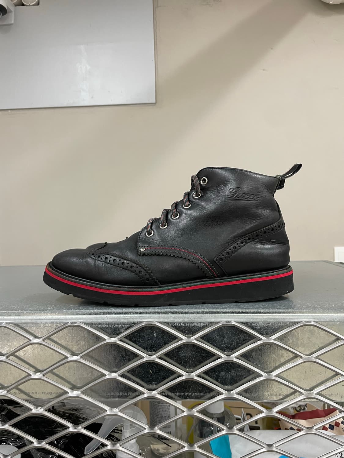 구찌 블랙 레더 부츠 8 상품이미지1