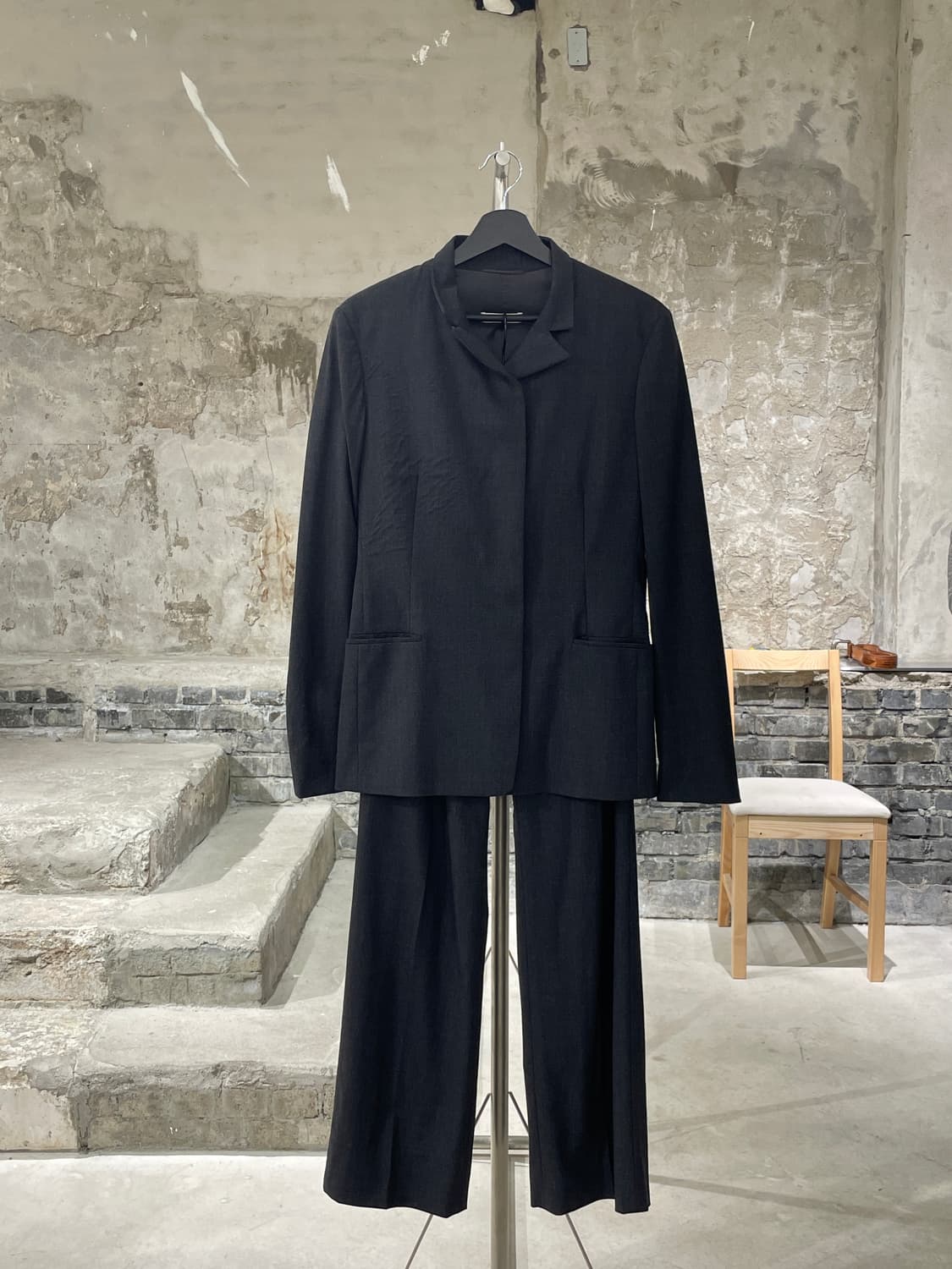 질샌더 차콜 클래식 울 수트 셋업 상품이미지1