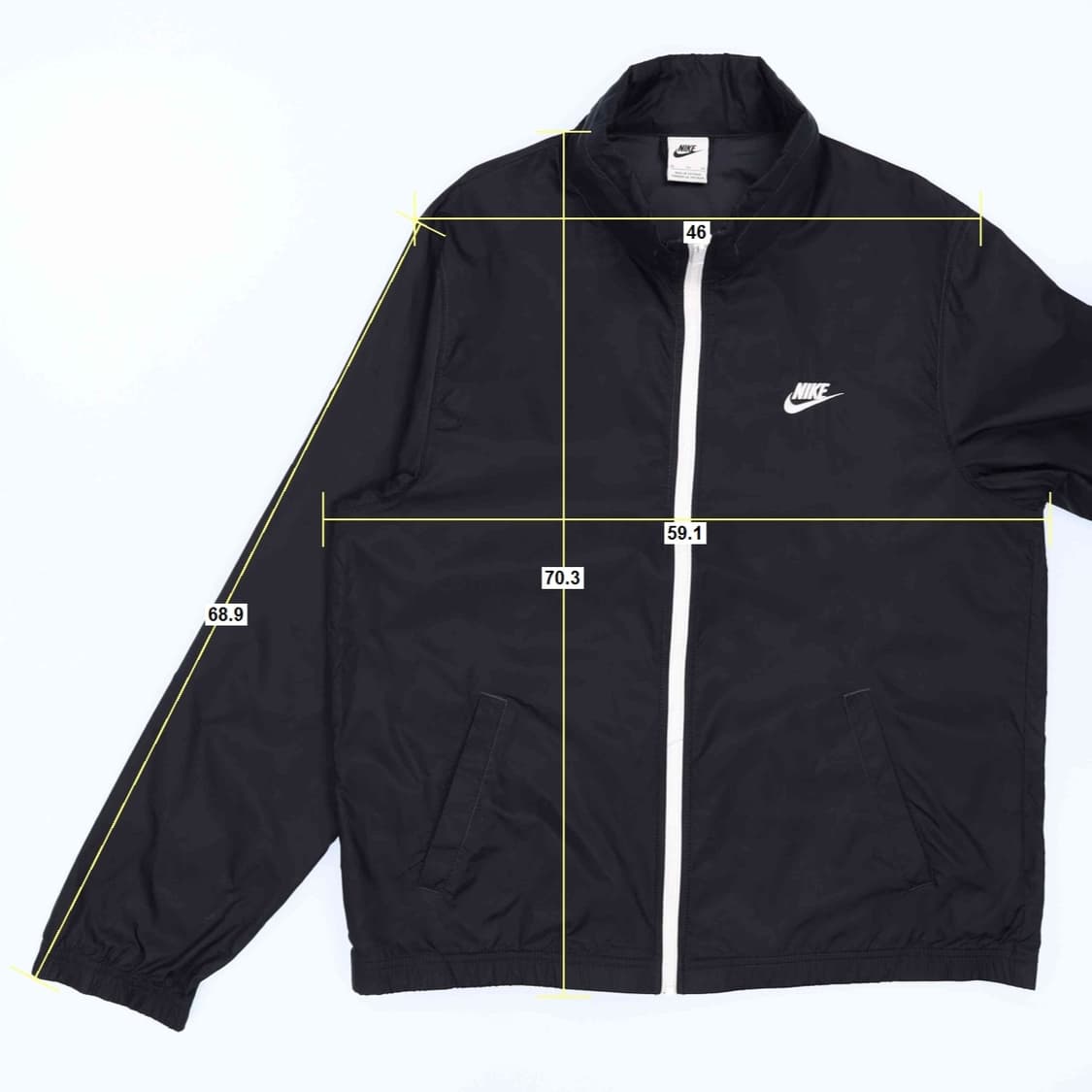 [XL] 나이키 라인드 우븐 바람막이 자켓 블랙 3846 상품이미지10
