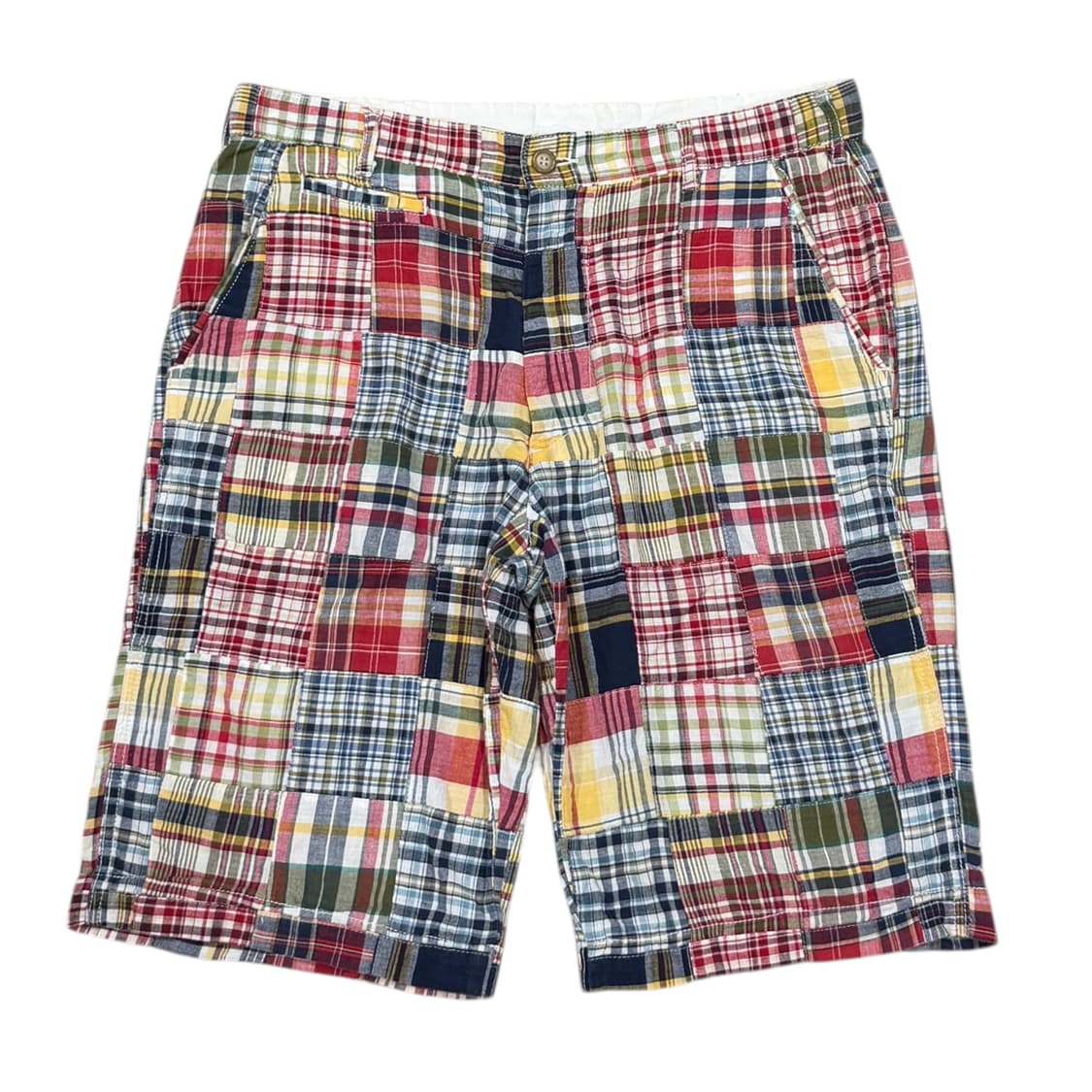 마스터피스 빈티지 패치워크 체크 Y2K 쇼츠 반바지 36 상품이미지1