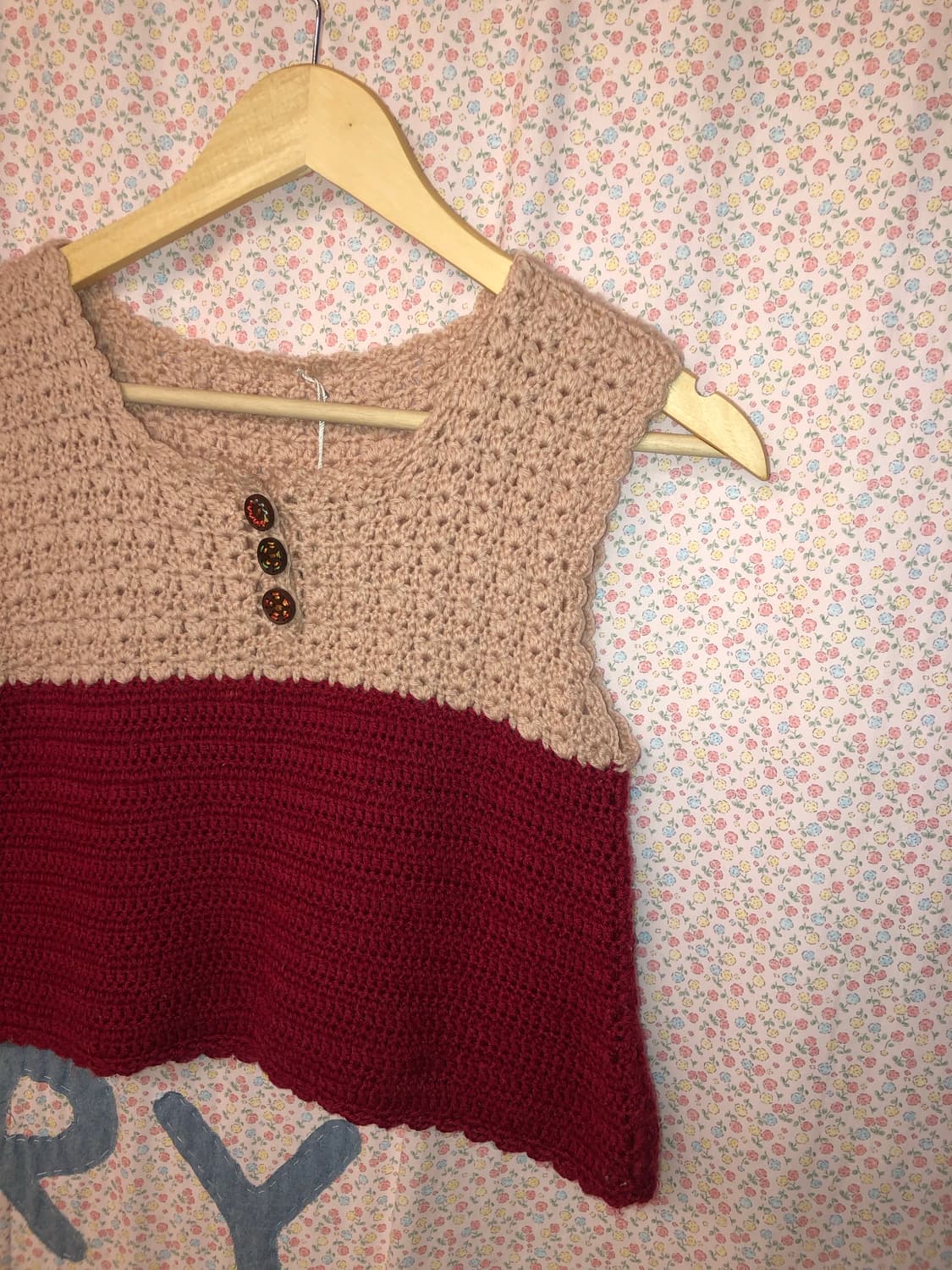 handmade button vest 상품이미지2