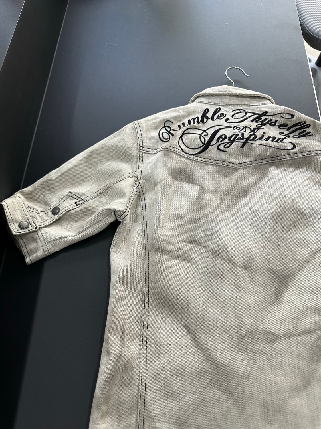 Japan vintage In the Attic 스컬 락시크 워시드 반팔 상품이미지7