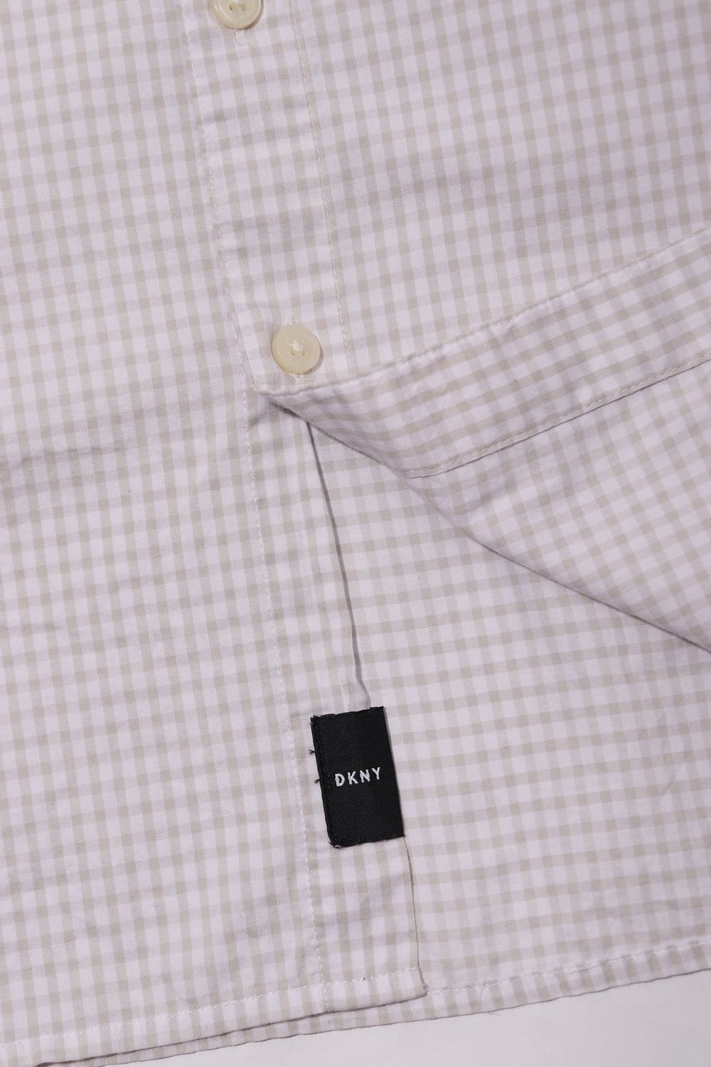 DKNY 깅엄 체크 셔츠 size L 상품이미지4