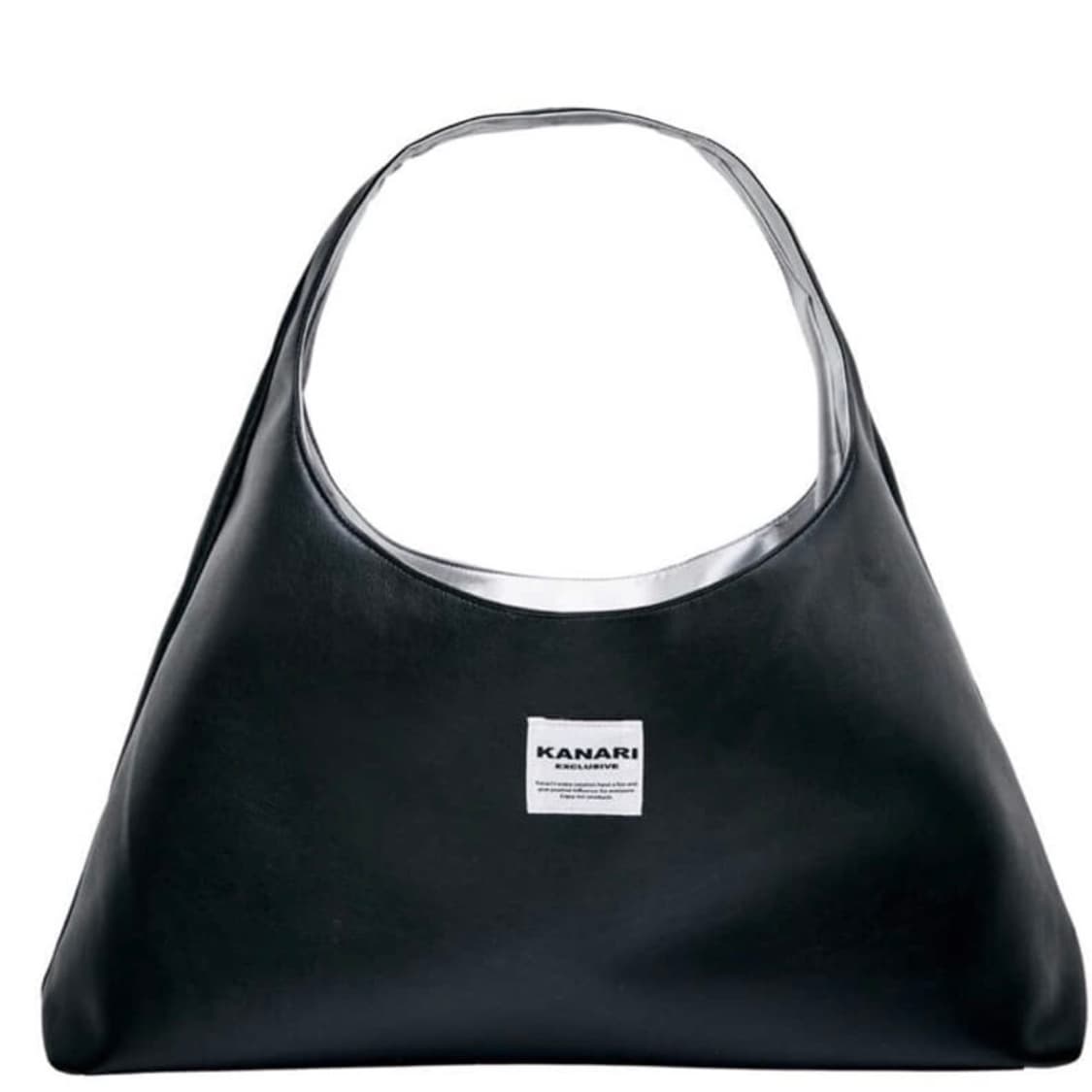 TWO WAY BAG -SILVER BLACK LEATHER 상품이미지2