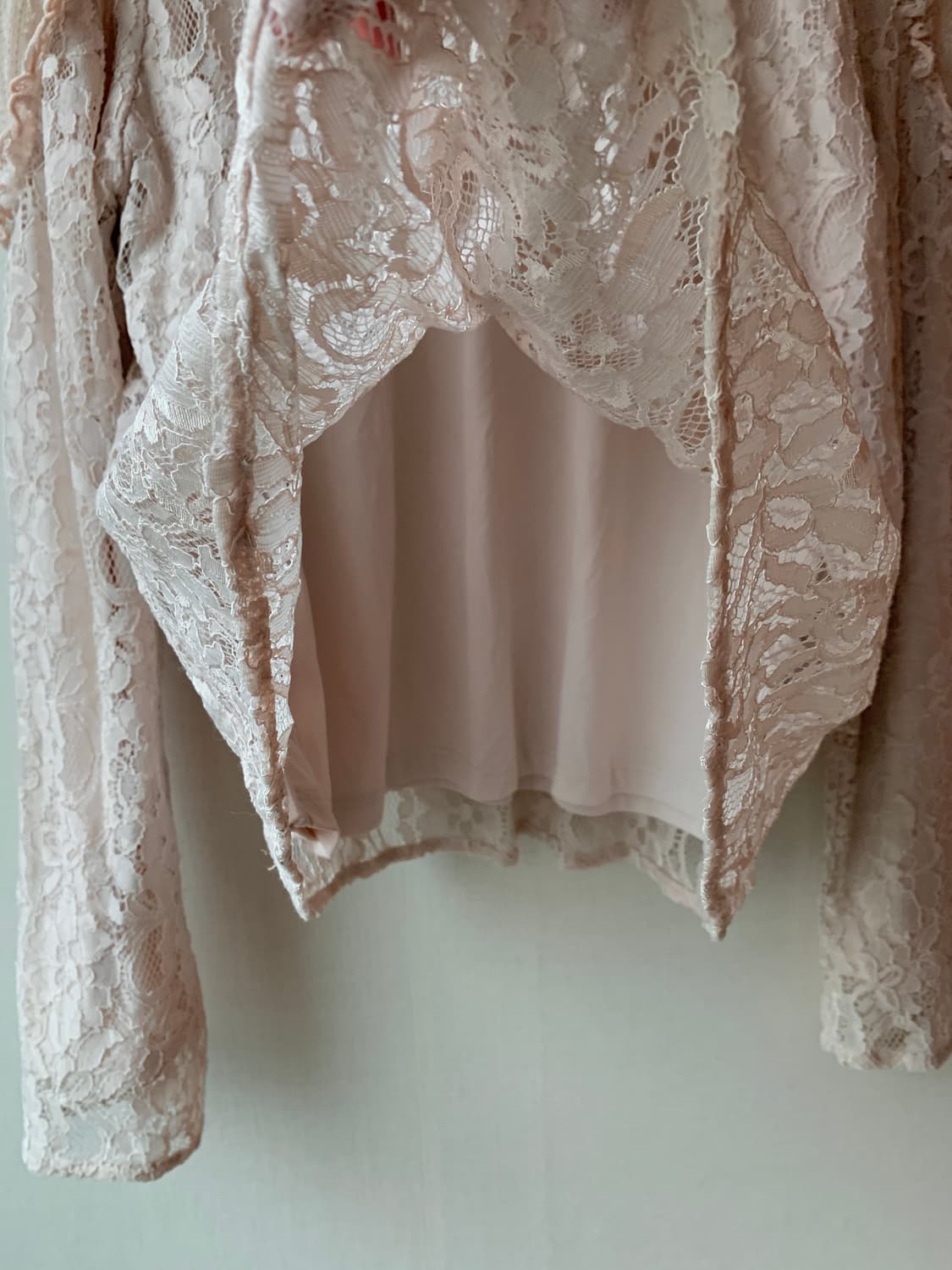 frill lace velvet ribbon blouse 상품이미지7
