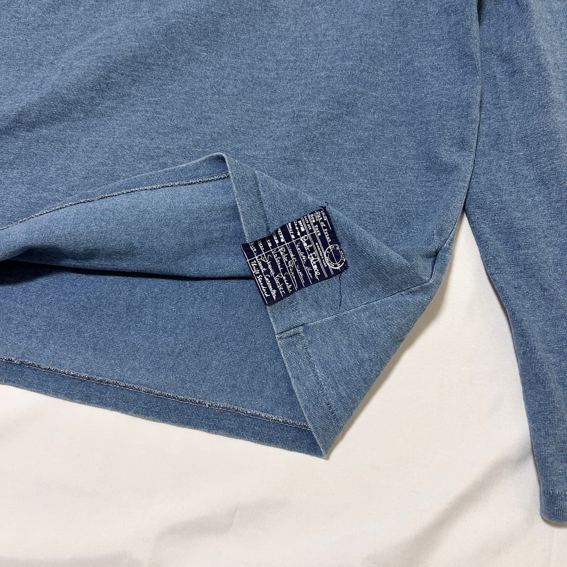 빈티지 패치워크 코튼 긴팔티셔츠 상품이미지9