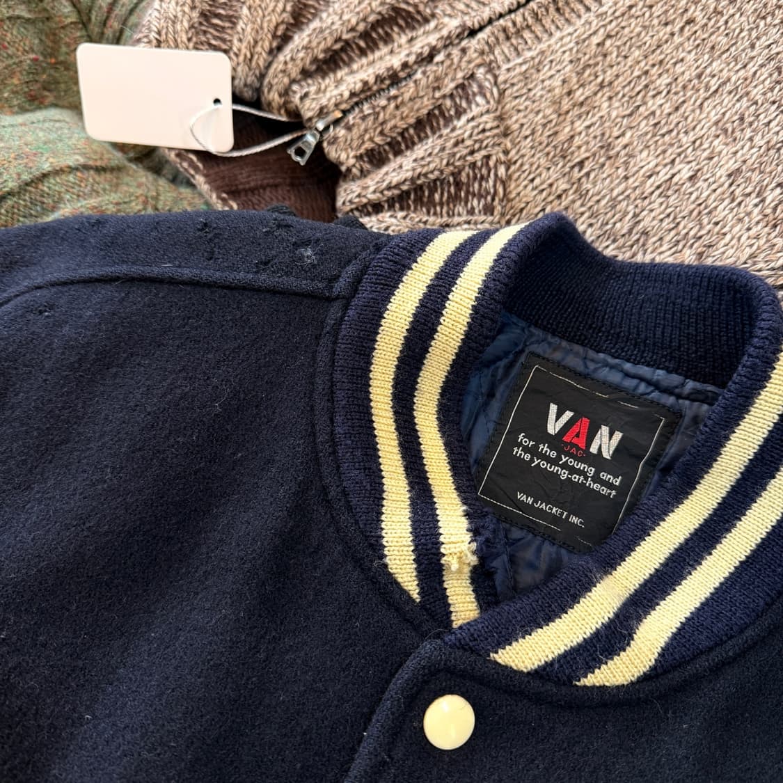 80'S 마이클 잭슨 BAD 반 작 VAN JAC 오리지널 바시티 자켓 상품이미지5