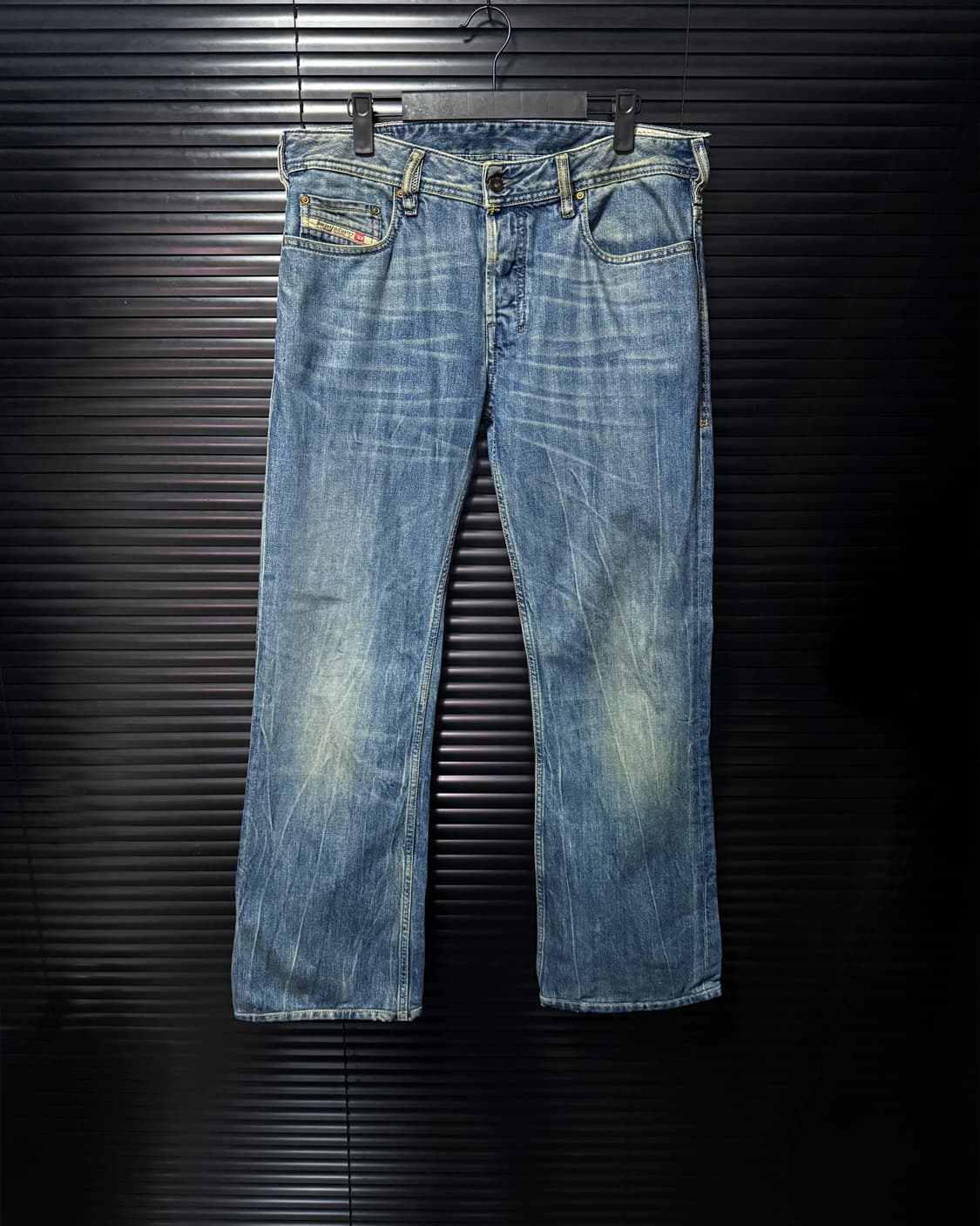 디젤 ZATHAN 자탄 부츠컷 플레어진 나팔 31 워싱 데님 웨스턴 바지 상품이미지1