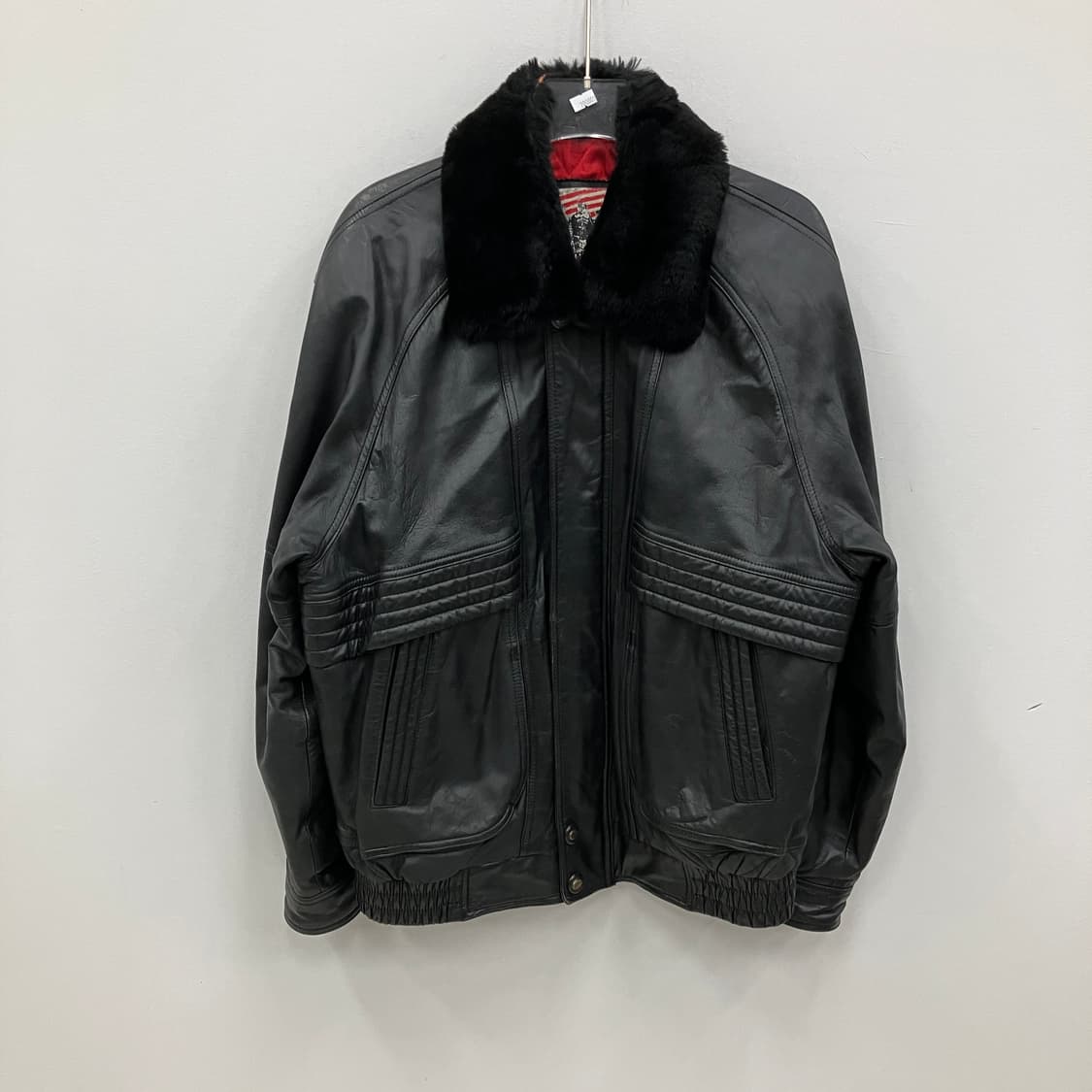 VTG 빈티지 블랙 양가죽 봄버 자켓 100 상품이미지1