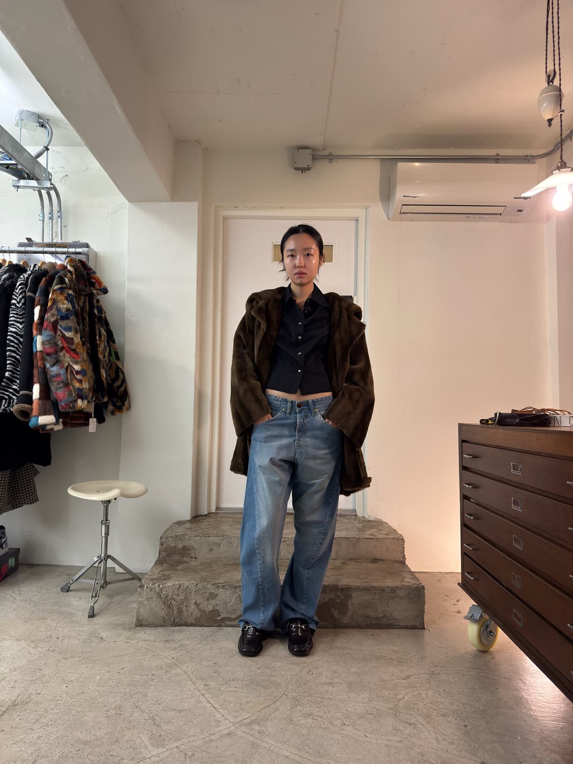 Sportmax Faux Mink fur Hooded Coat / 42 상품이미지9