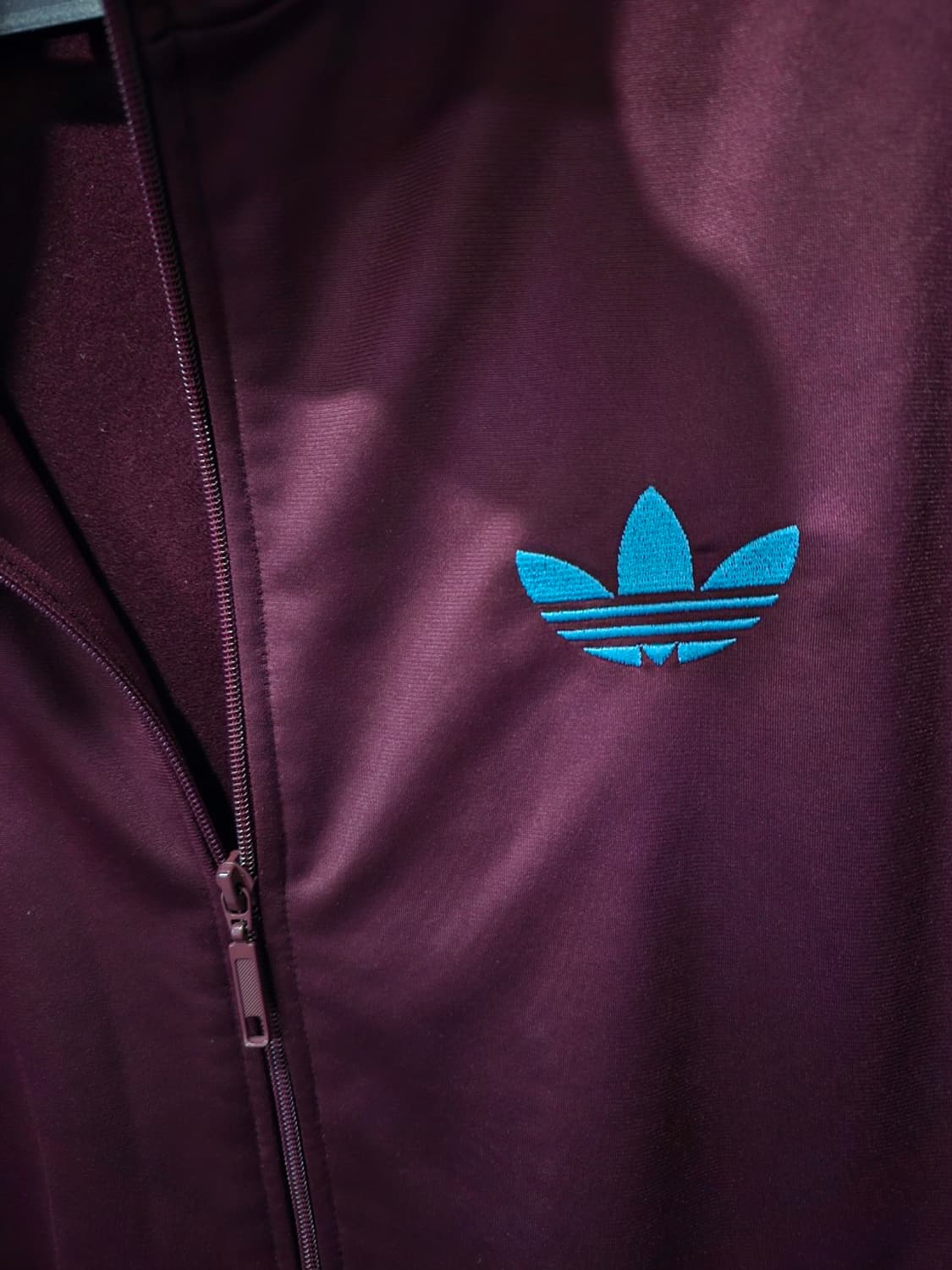 아디다스 파이어버드 마룬 스카이블루 버건디 트랙탑 저지 져지집업 105/ 상품이미지3