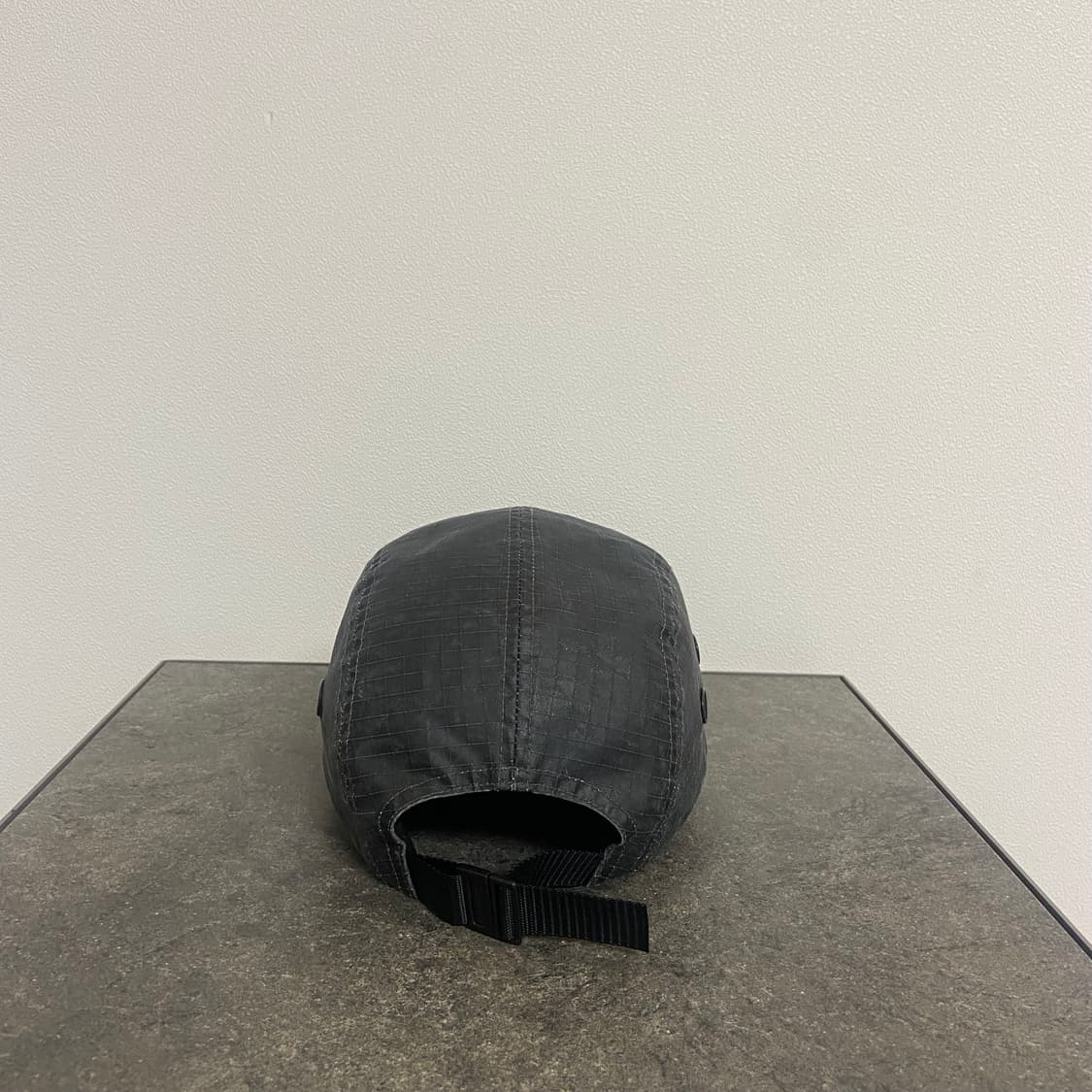 (OS) 슈프림 박스로고 캠프캡 모자 23FW 디스트레스드 립스탑 블랙 상품이미지4