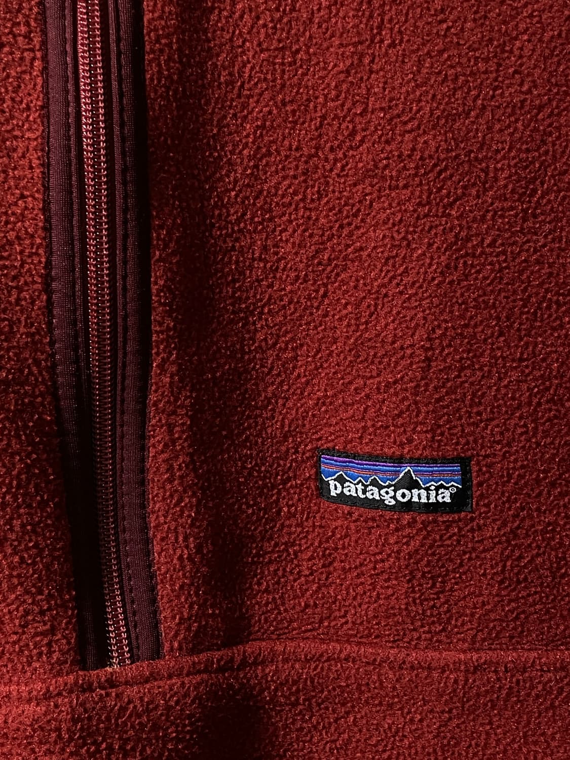 M 90s 파타고니아 신칠라 레드 하프집업 상품이미지2